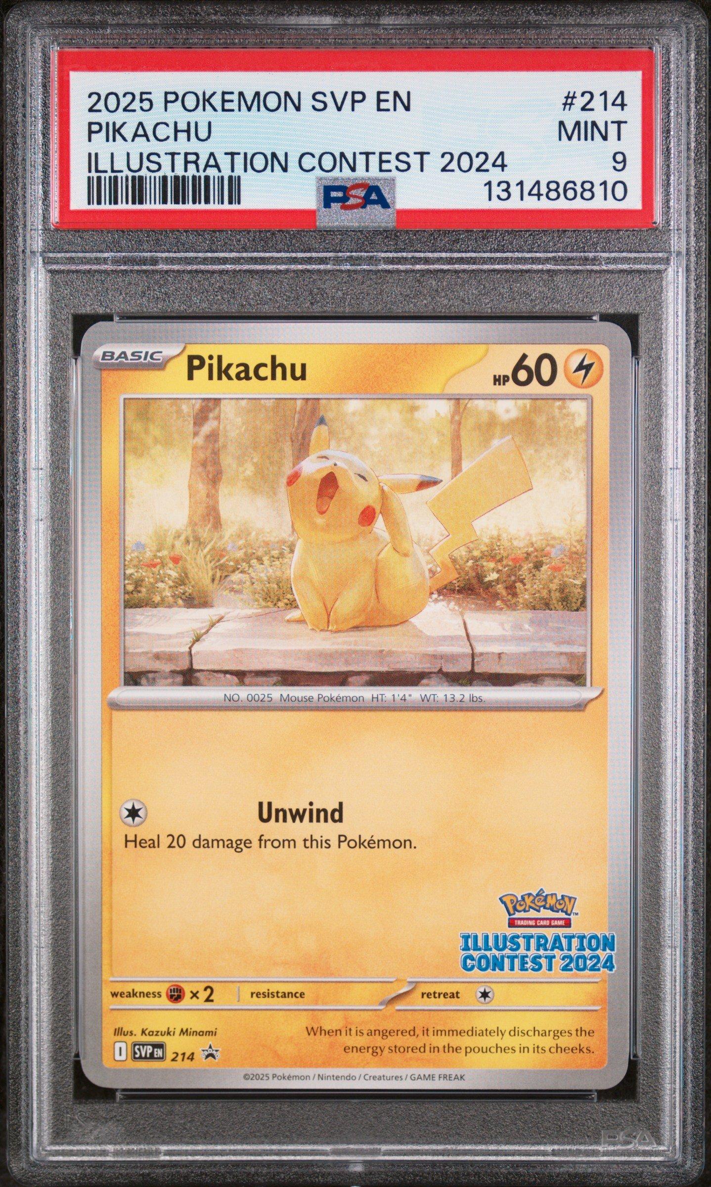 2025 Pokemon Svp En-sv Black Star Promo 214 Pikachu Illustration