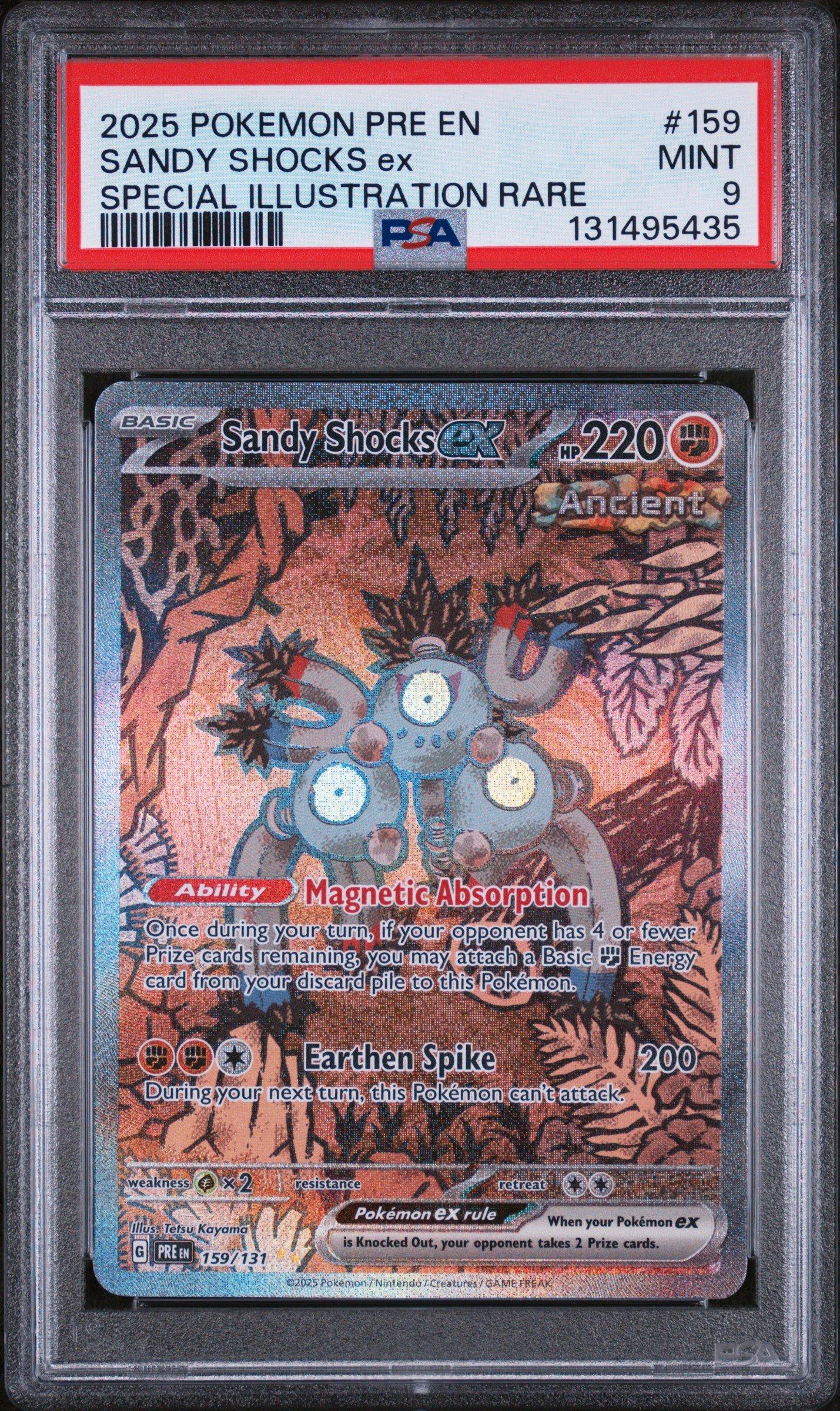 2025 Pokemon Pre En-prismatic Evolutions 159 Sandy Shocks Ex