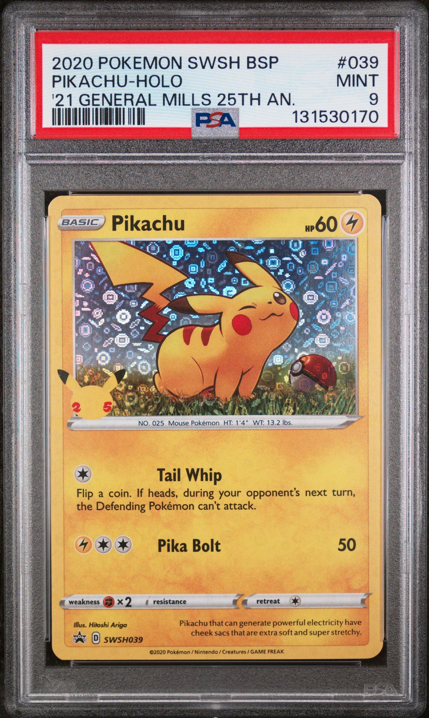 PSA 9 ピカチュウ 25周年 プロモ SWSH 039 英語版 2020 Pokemon Swsh Black Star Promo 039 Pikachu-holo 2021 General