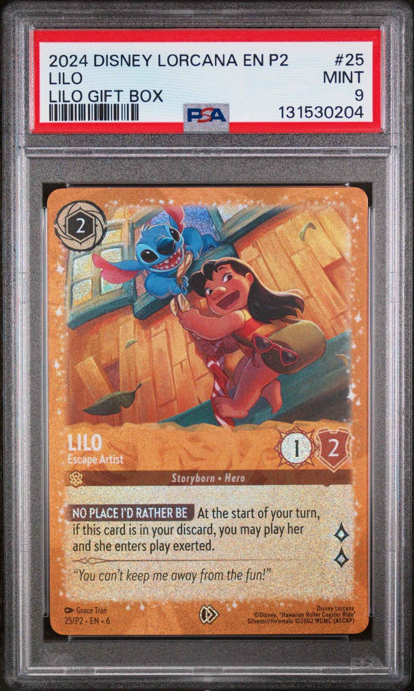 2024 Disney Lorcana En P2-promo 25 Lilo - Escape Artist Lilo Gift