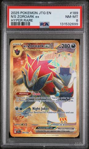 2025 Pokemon Jtg En-journey Together 189 N's Zoroark Ex Hyper Rare