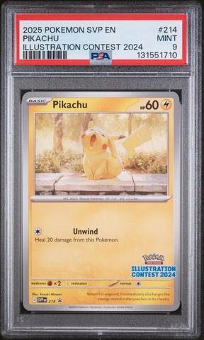 2025 Pokemon Svp En-sv Black Star Promo 214 Pikachu Illustration