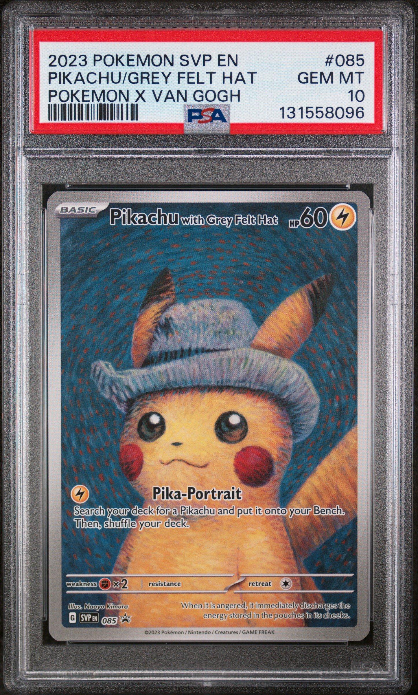 2023 Pokemon Svp En-sv Black Star Promo 085 Pikachu With Grey Felt