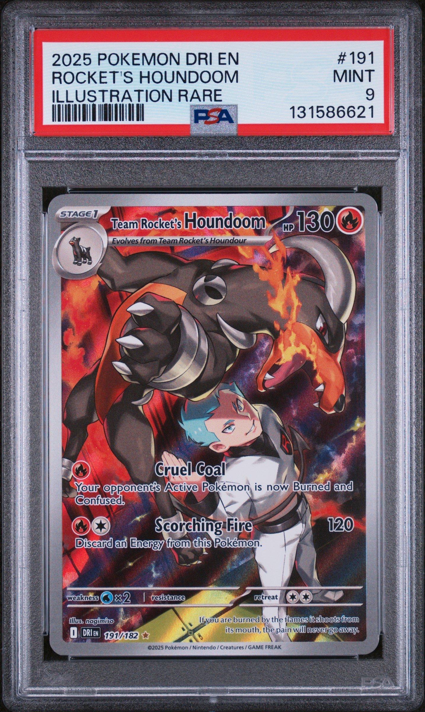 2025 ポケモン ROCKET'S HOUNDOOM PSA 10　ヘルガー 2025 Pokemon Dri En-destined Rivals 191 Team Rocket's Houndoom