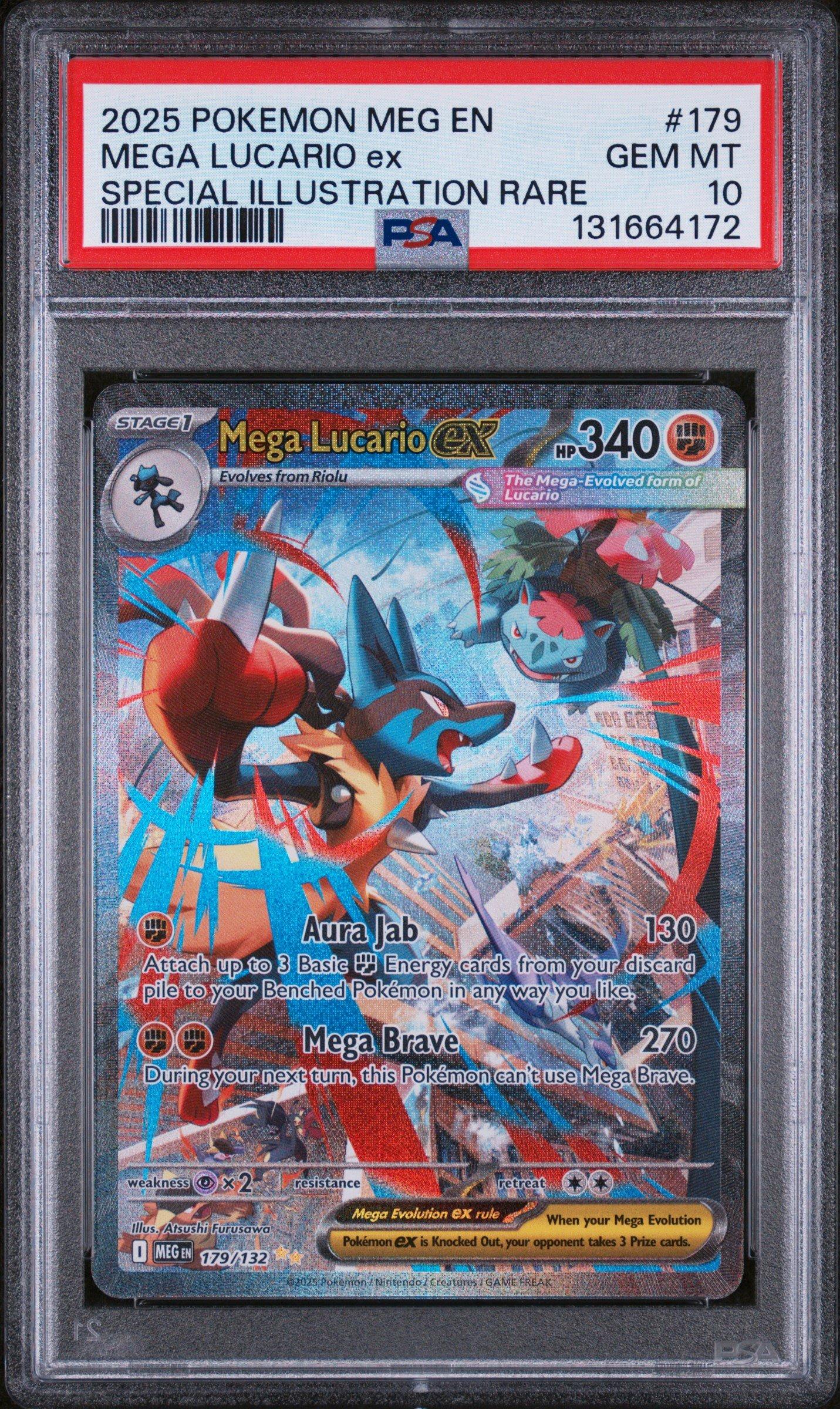 2025 Pokemon Meg En-mega Evolution 179 Mega Lucario Ex Special