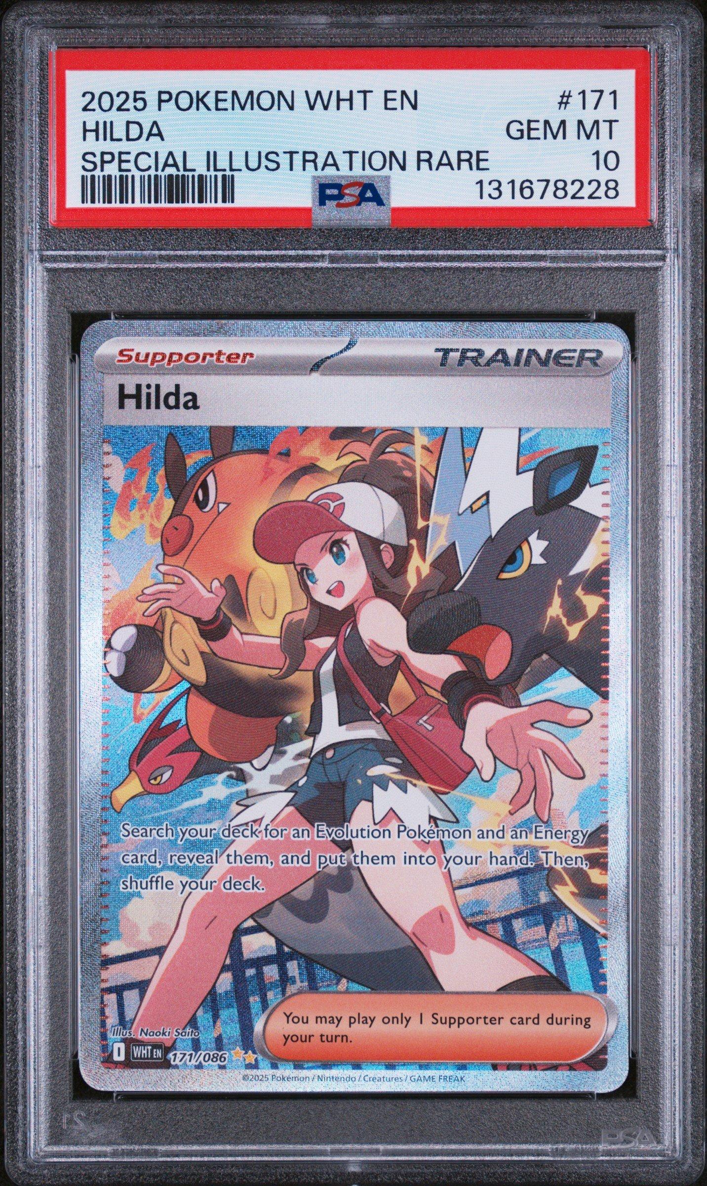 2025 Pokemon Wht En-white Flare 171 Hilda Special Illustration