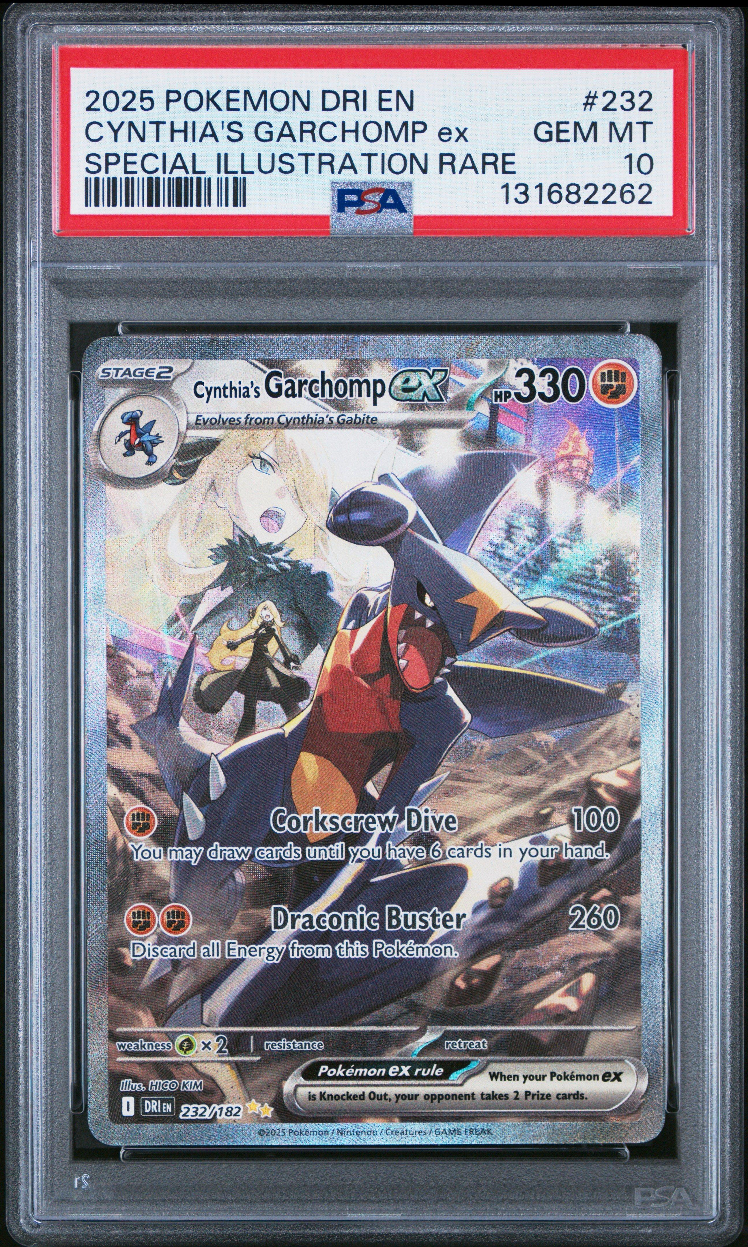2025 Pokemon Dri En-destined Rivals 232 Cynthia's Garchomp Ex