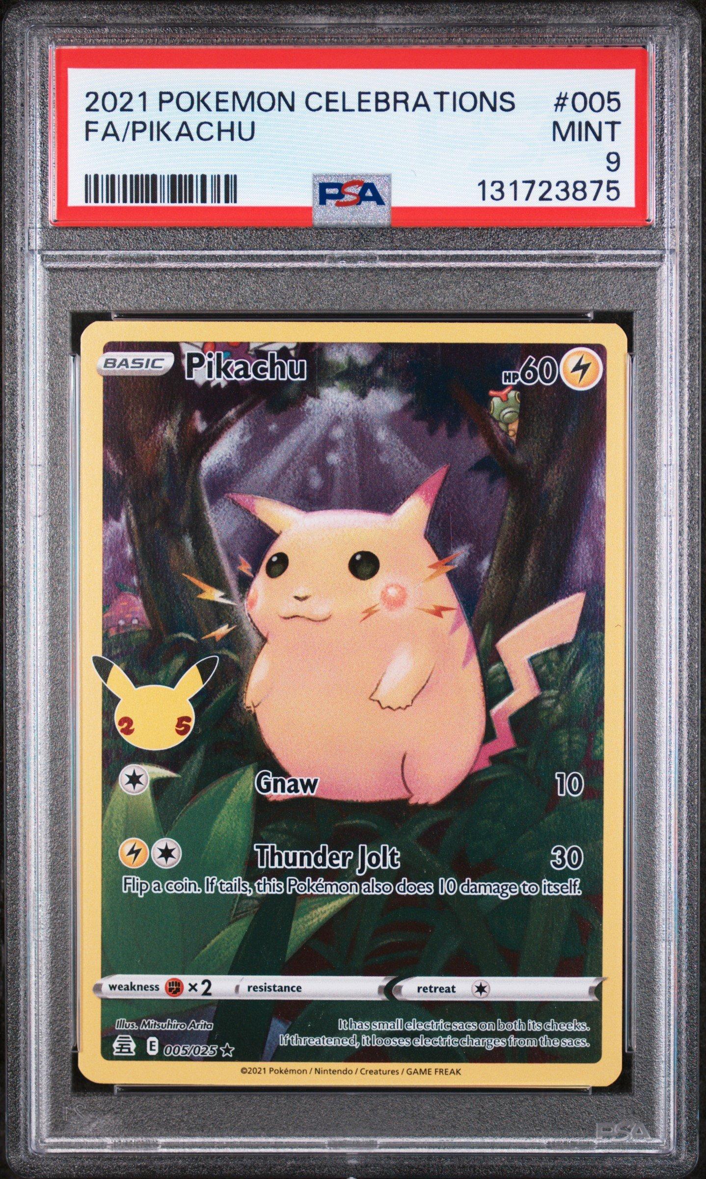 2021 Pokemon Celebrations 005 Full Art/pikachu PSA 9 | GameStop