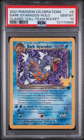 2021 Pokemon Celebrations Classic Collection 8 Dark Gyarados-holo