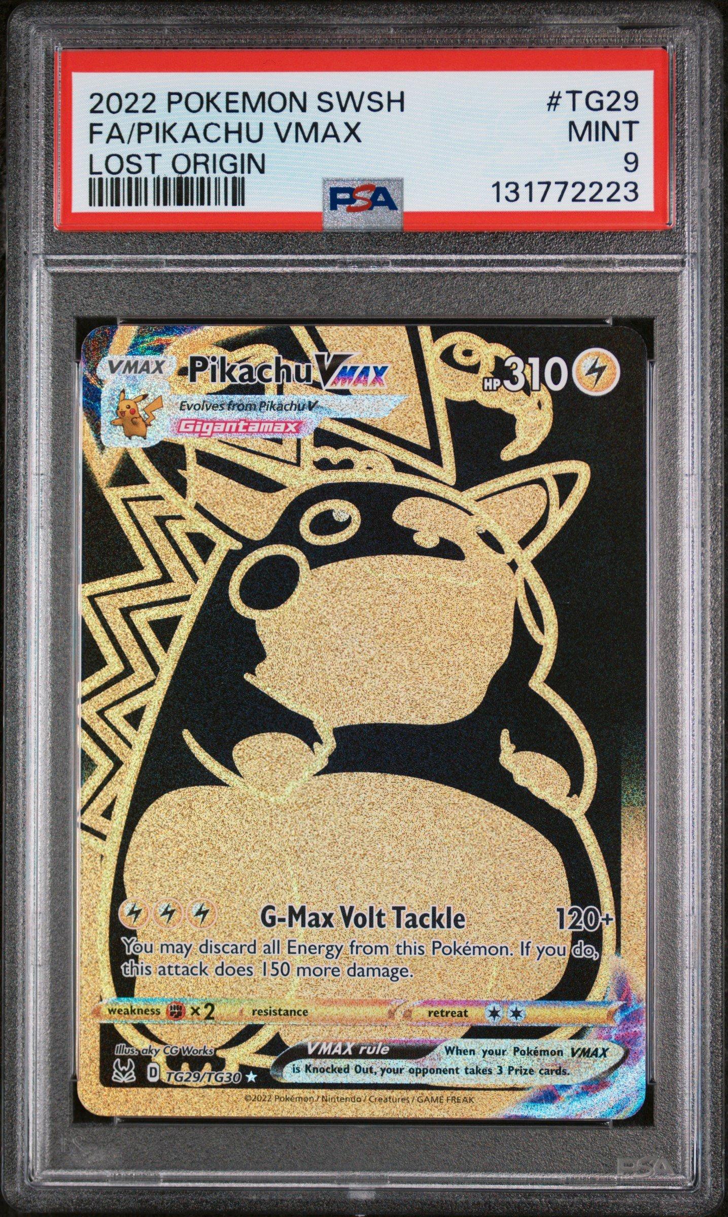 2022 Pokemon Sword & Shield Lost Origin Tg29 Full Art/pikachu Vmax