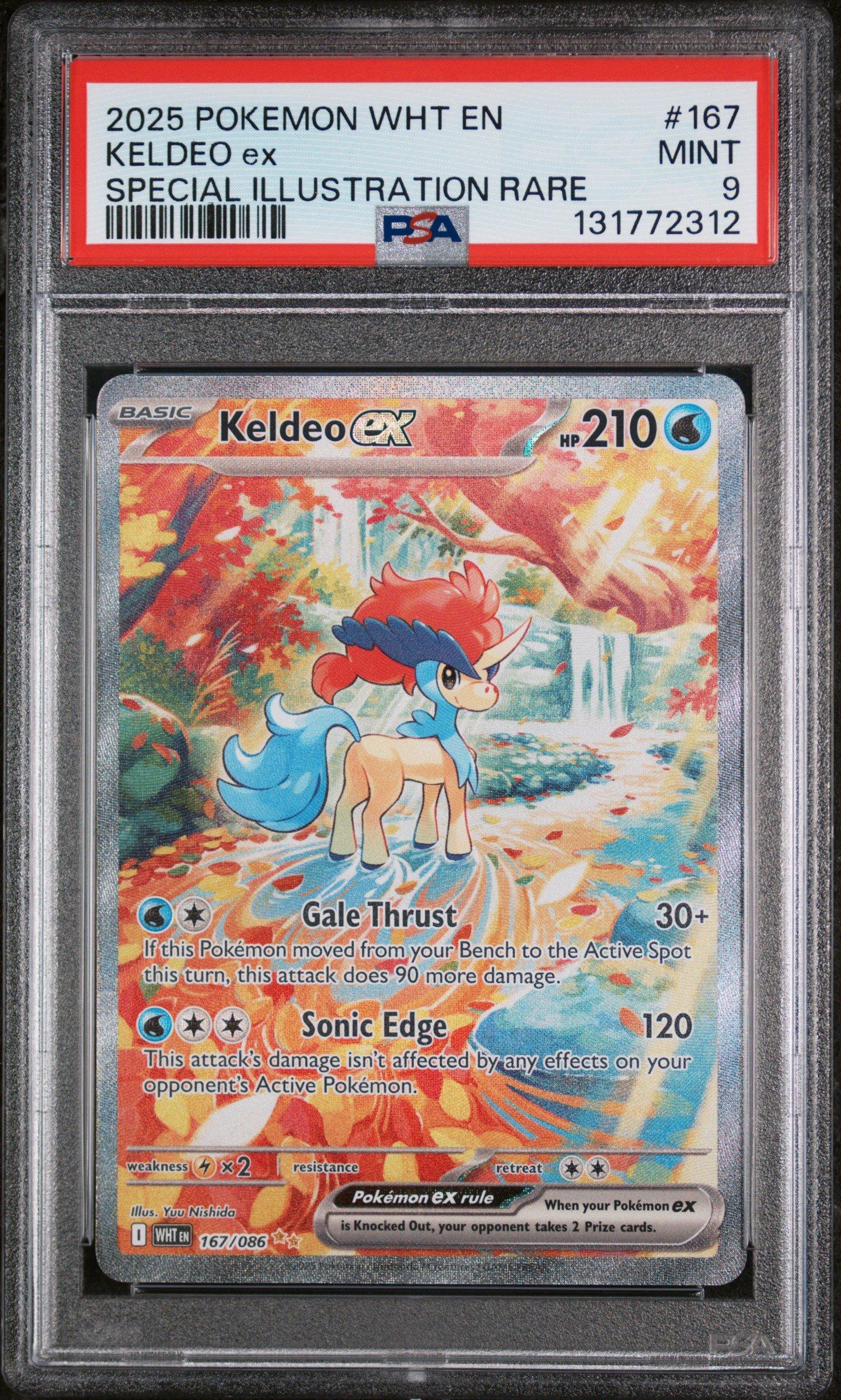 2025 Pokemon Wht En-white Flare 167 Keldeo Ex Special Illustration