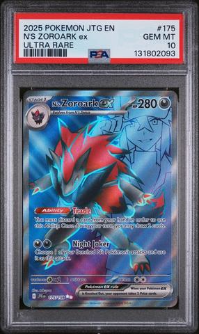 2025 Pokemon Jtg En-journey Together 189 N's Zoroark Ex Hyper Rare