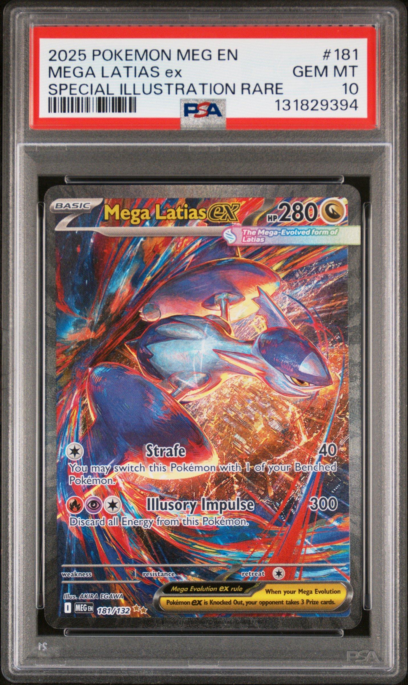 2025 Pokemon Meg En-mega Evolution 181 Mega Latias Ex Special