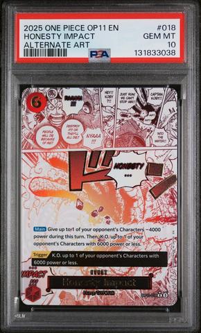 2025 One Piece Op10-royal Blood 082 Kuzan Alternate Art PSA 10