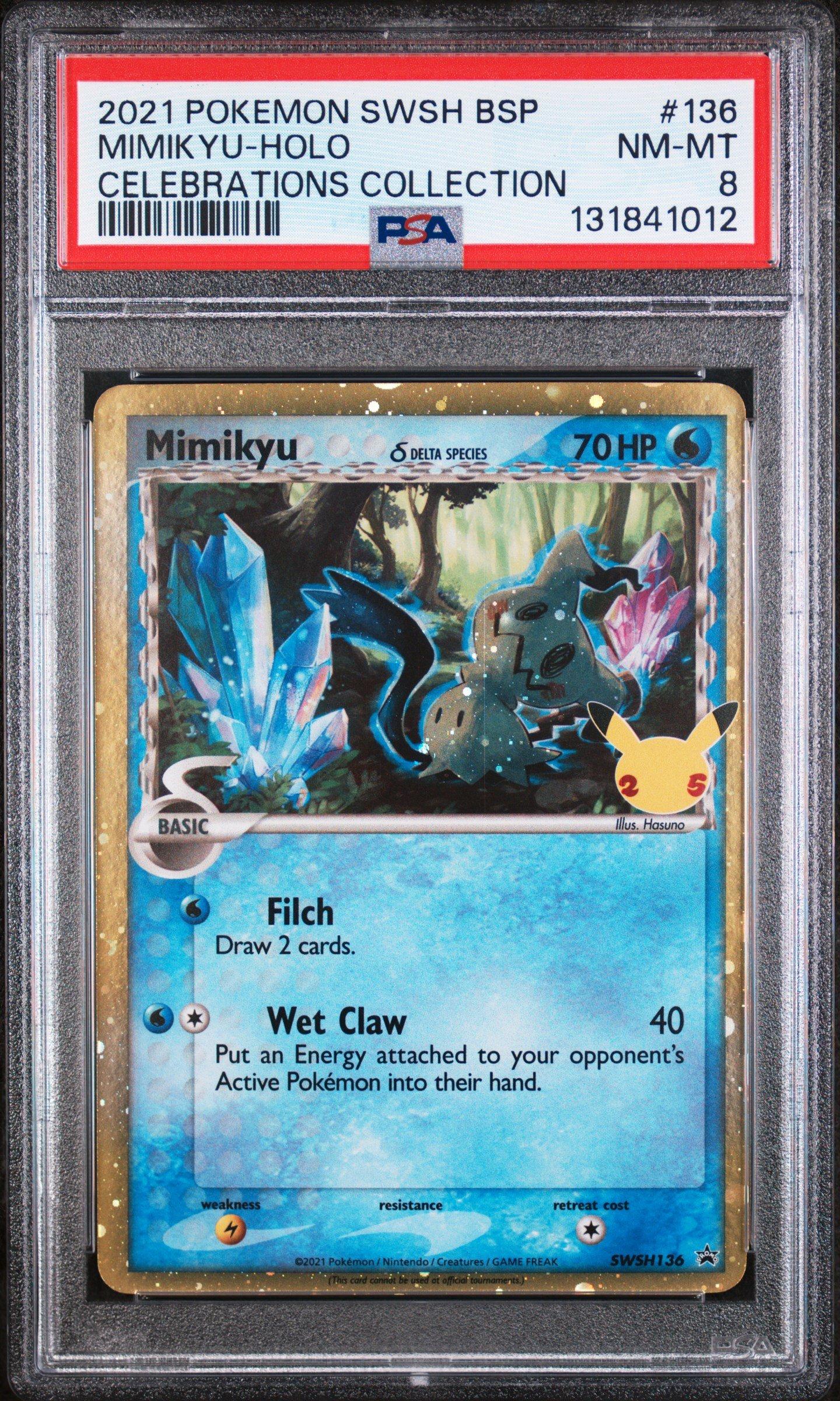 2021 Pokemon Swsh Black Star Promo 136 Mimikyu-holo Celebrations
