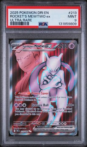 2025 Pokemon Dri En-destined Rivals 213 Team Rocket's Mewtwo Ex