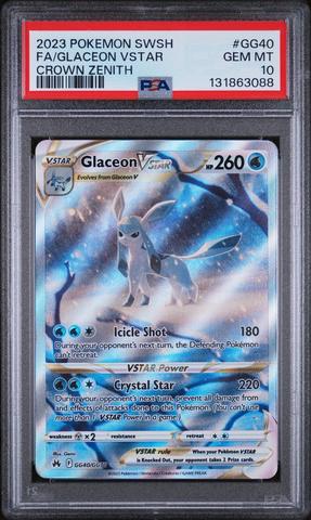 2023 Pokemon Sword And Shield Crown Zenith Gg40 Full Art/glaceon