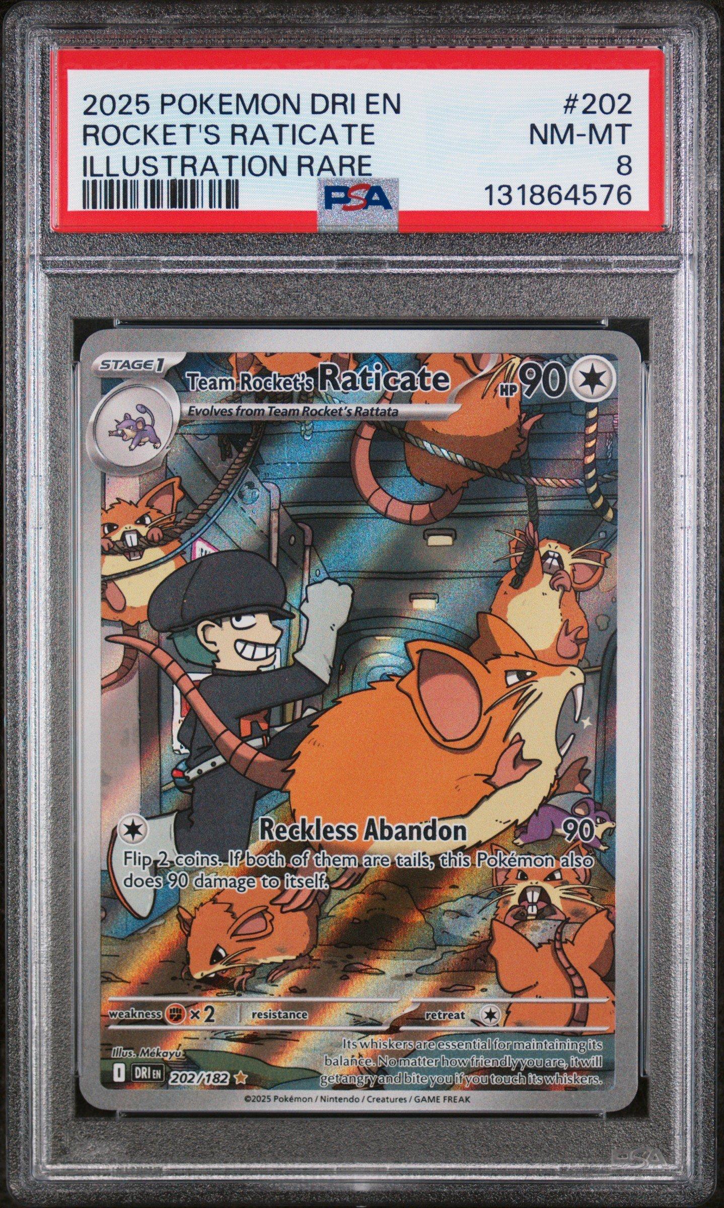 2025 Pokemon Dri En-destined Rivals 202 Team Rocket's Raticate