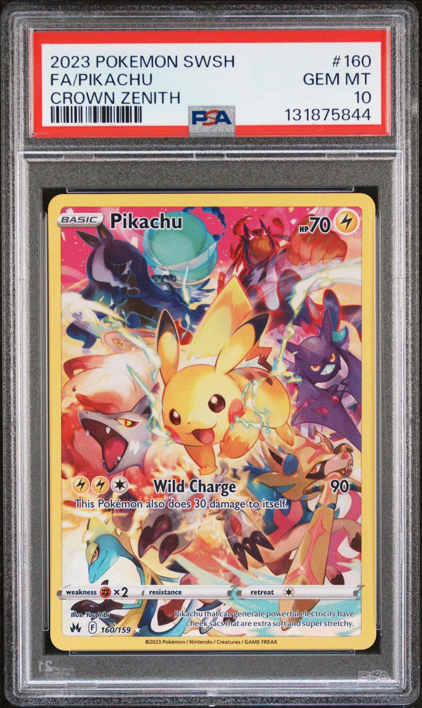 2023 Pokemon Sword And Shield Crown Zenith 160 Full Art/pikachu