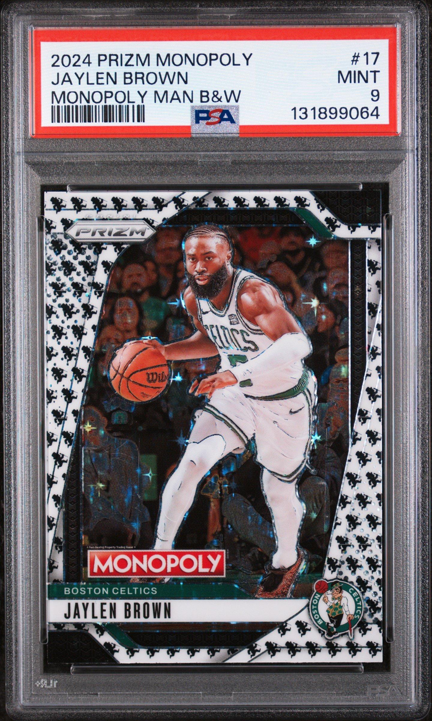 too ジェロム 事前予約トレカ mmt 2024 Panini Prizm Monopoly 17 Jaylen Brown Monopoly Man Black