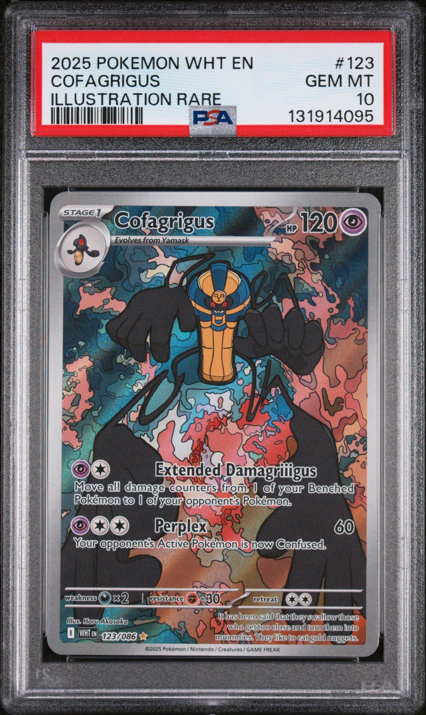 cofagrigus pokemon card Pokemon TCG Paradox Rift Cofagrigus Ex Full Art 224/182