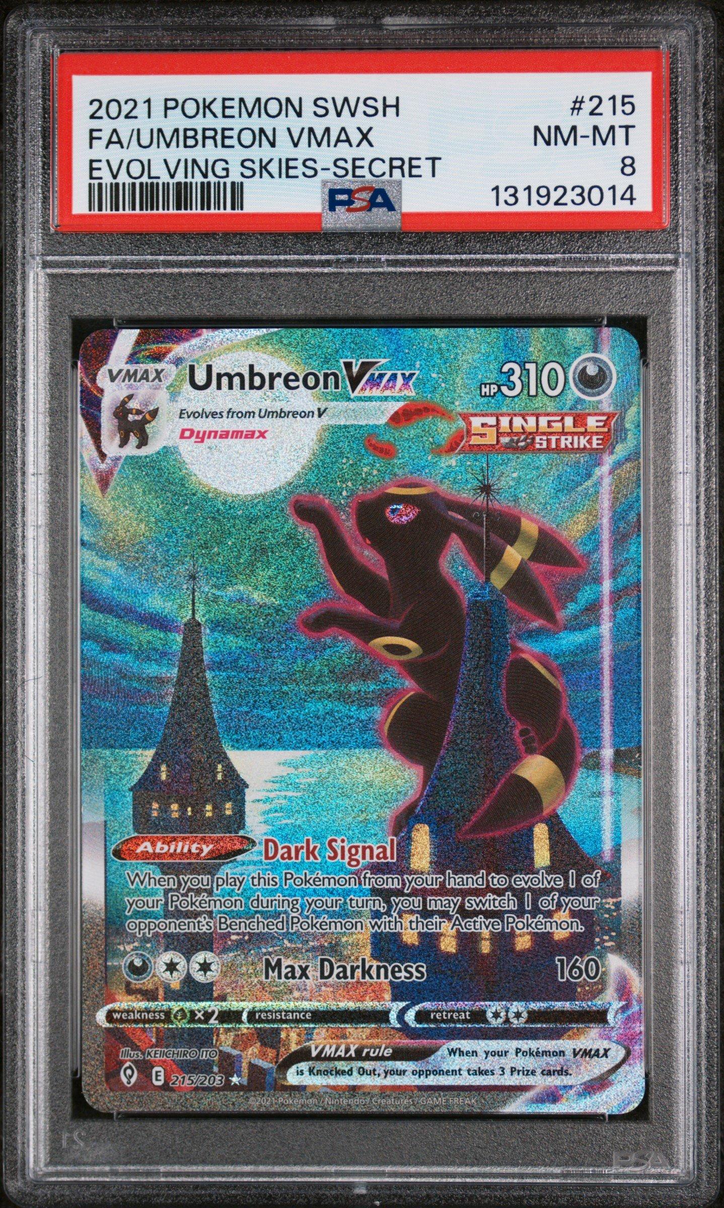 2021 Pokemon Sword & Shield Evolving Skies 215 Full Art/umbreon
