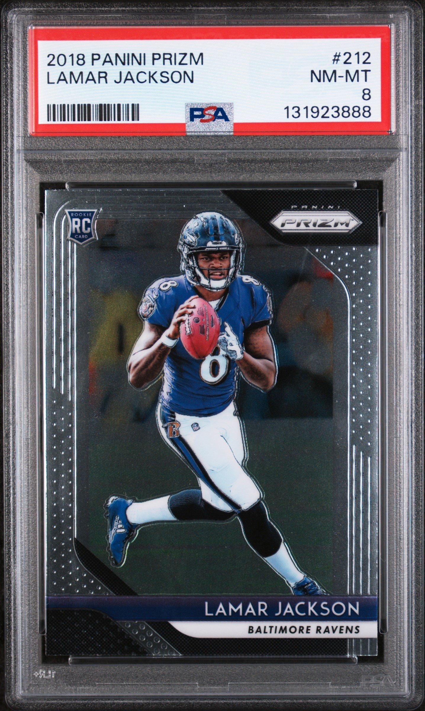 2018 Panini Prizm 212 Lamar Jackson PSA 8 Graded Card | GameStop
