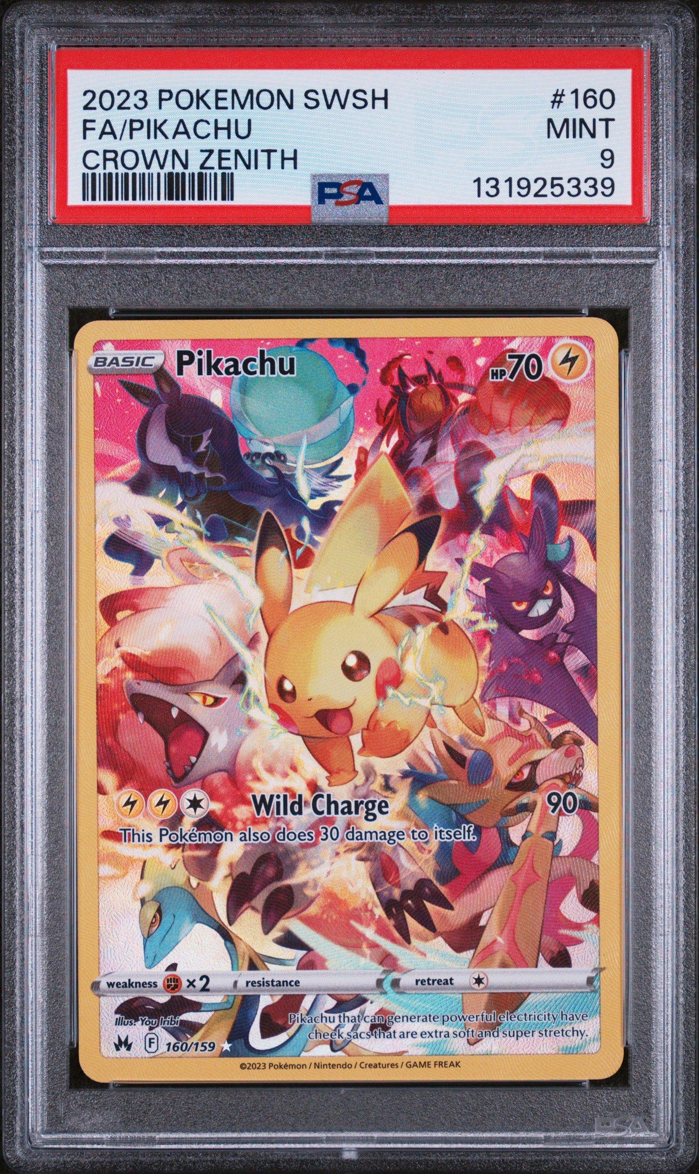 2023 Pokemon Sword And Shield Crown Zenith 160 Full Art/pikachu
