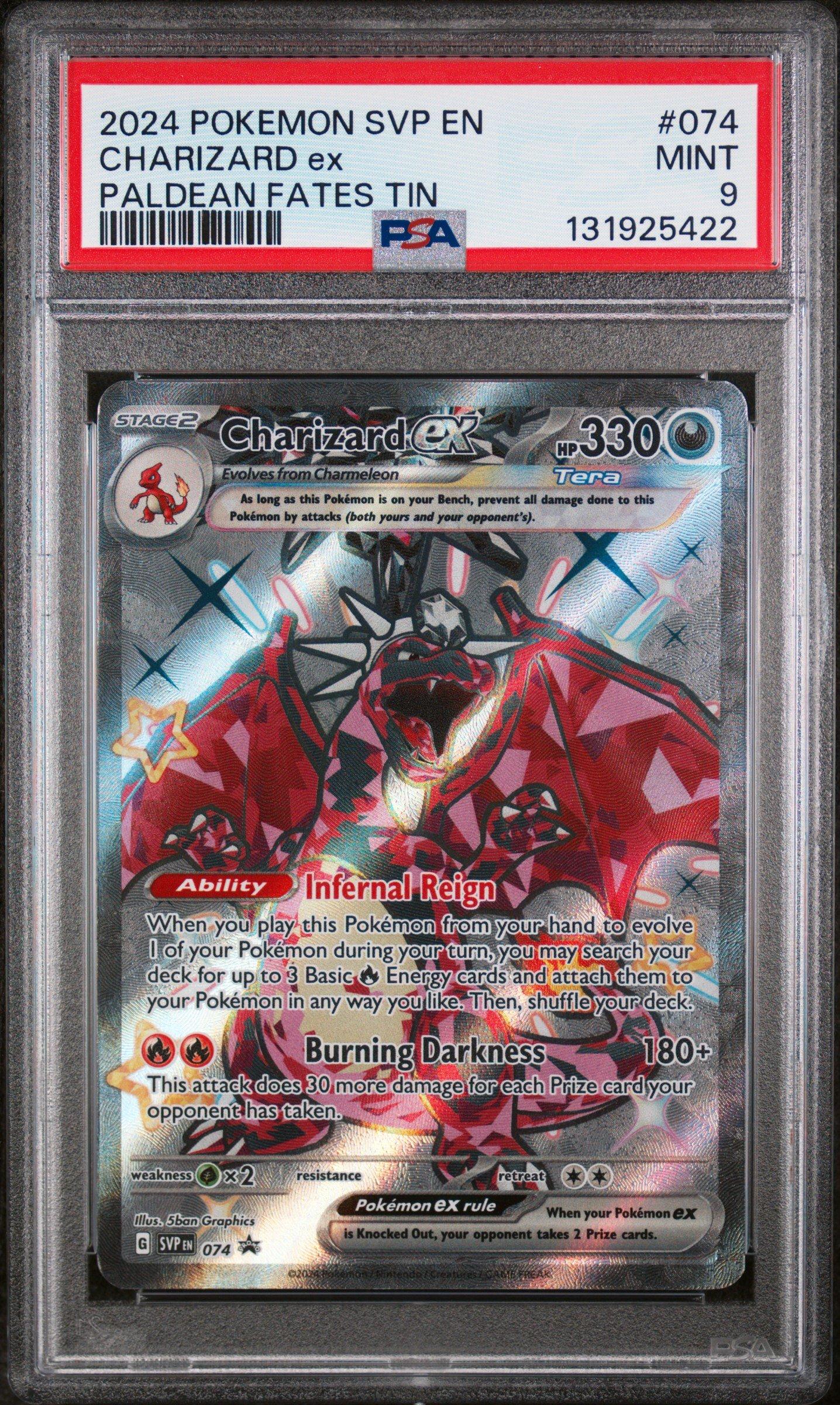 2024 Pokemon Svp En-sv Black Star Promo 074 Charizard Ex Paldean