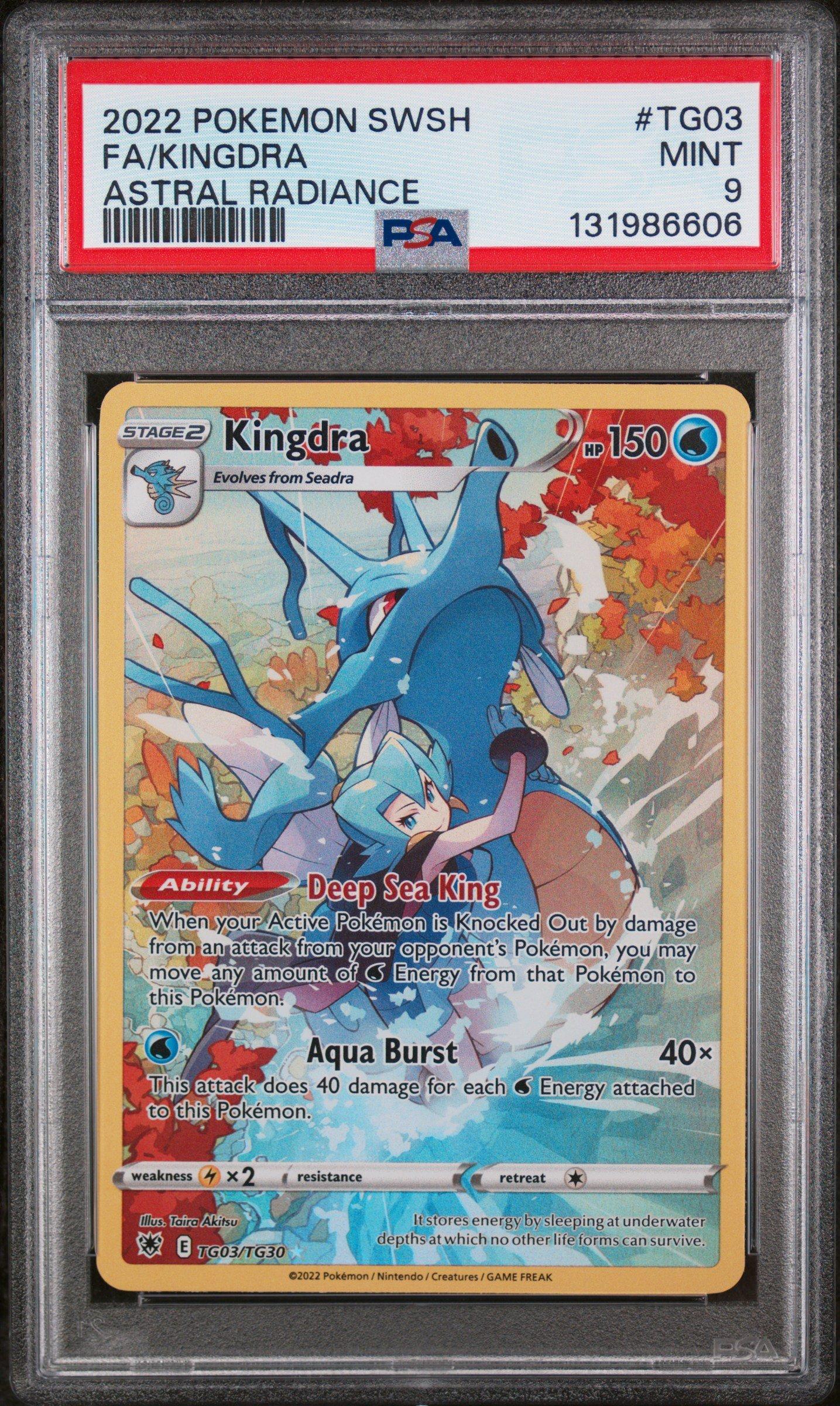 2022 Pokemon Sword & Shield Astral Radiance Tg03 Full Art/kingdra