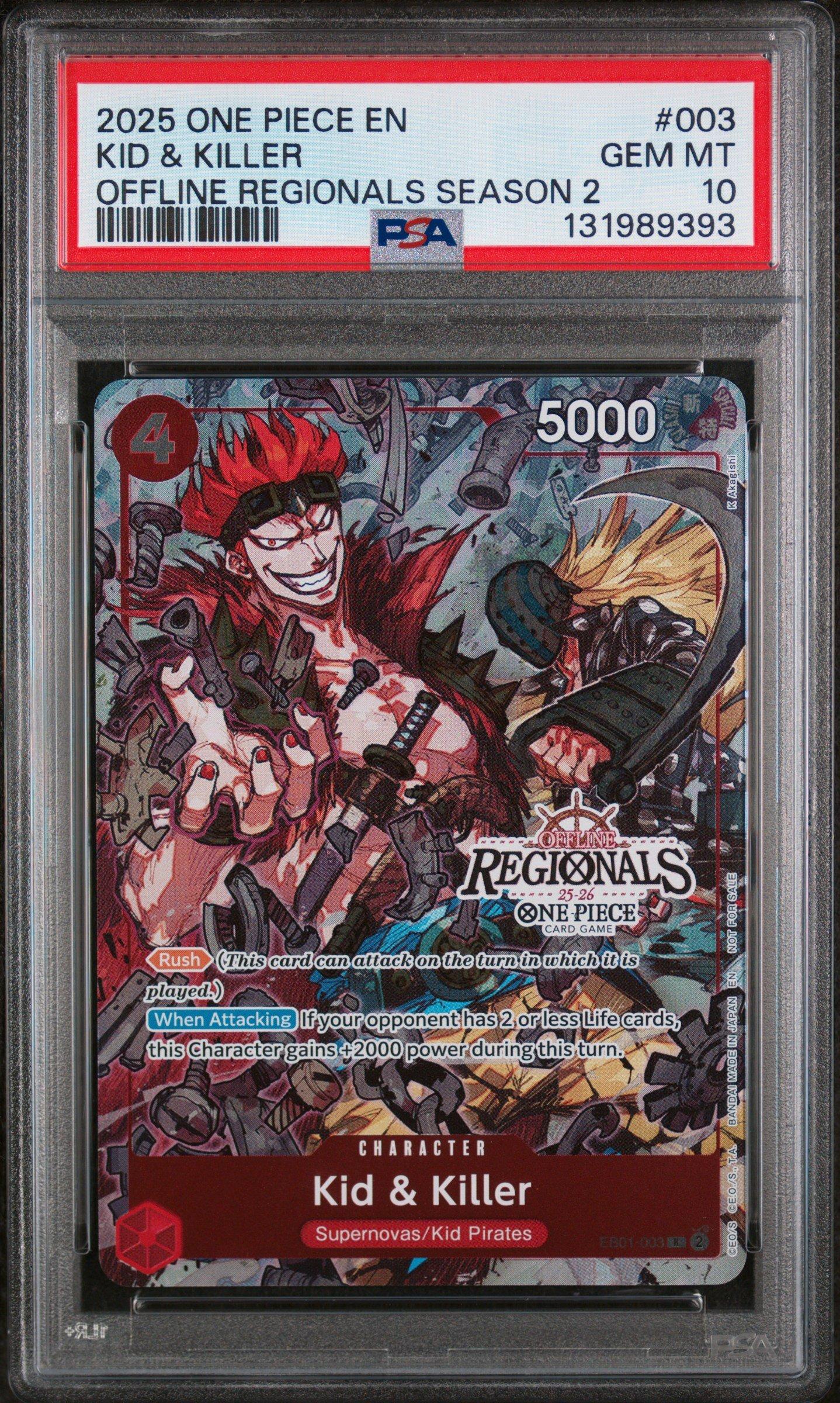 2025 One Piece Offline Regionals Pack 2025 Season 2 003 Kid