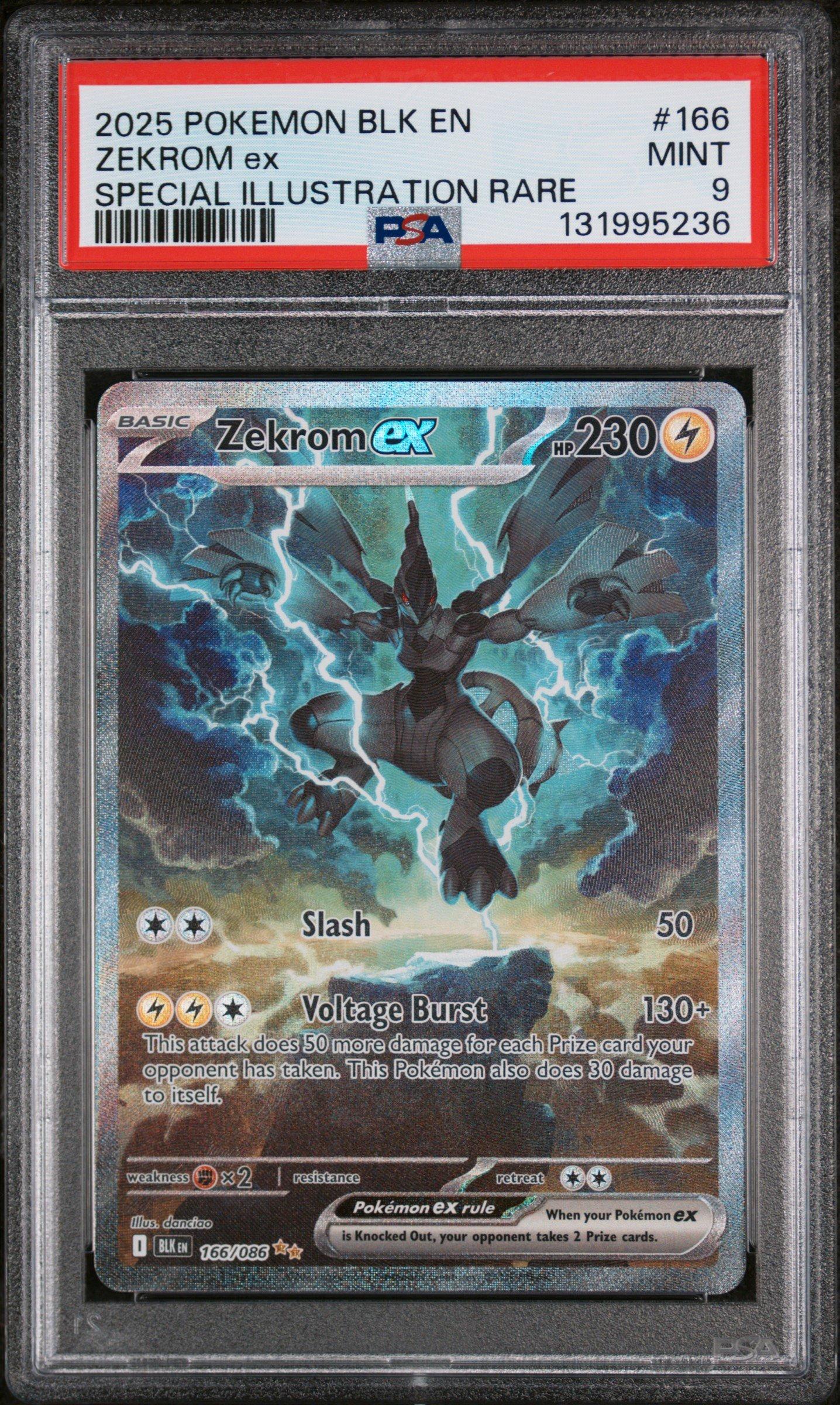 m♡ 2025 Pokemon Blk En-black Bolt 166 Zekrom Ex Special Illustration