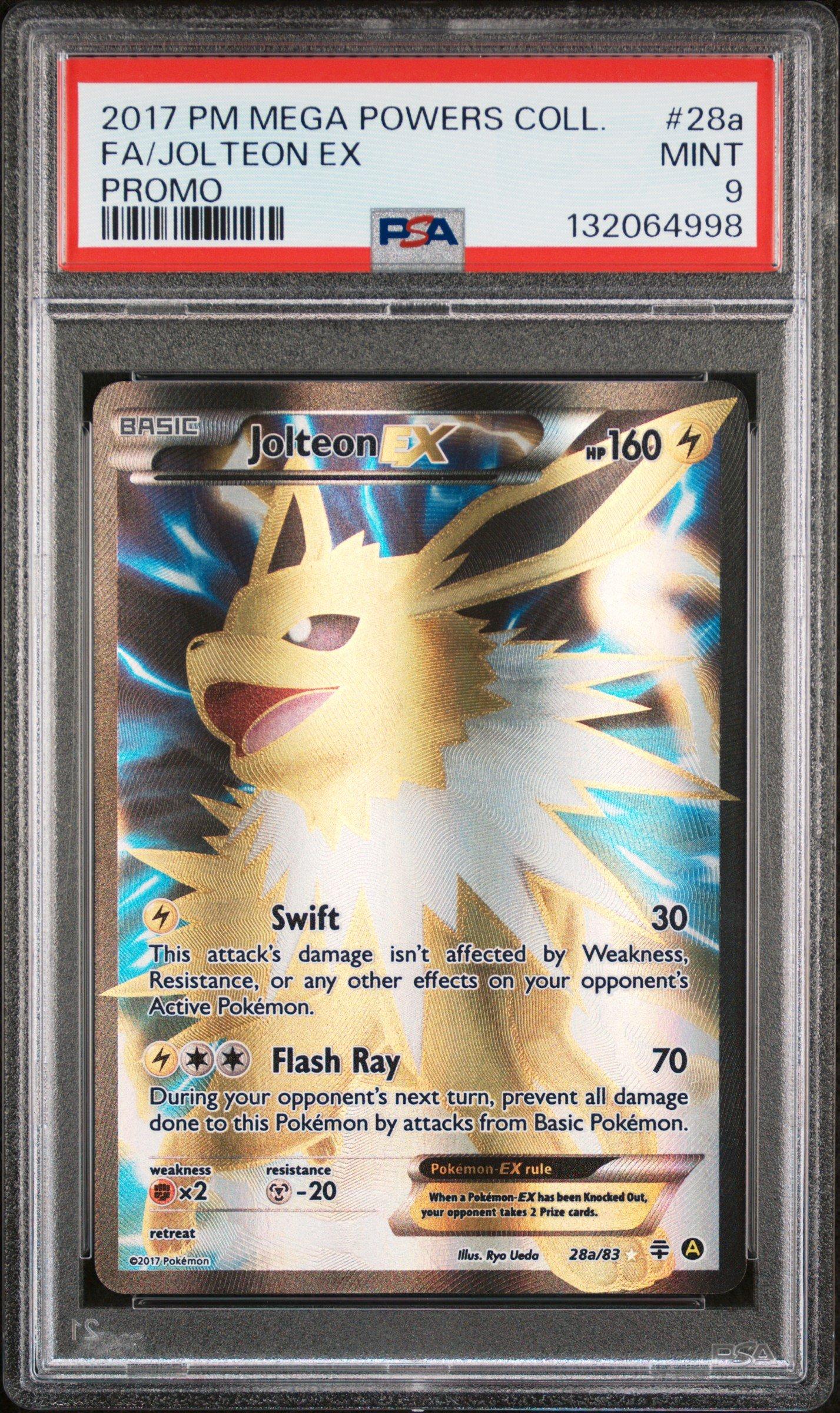 2017 Pokemon Mega Powers Collection Promo 28a Full Art/jolteon Ex