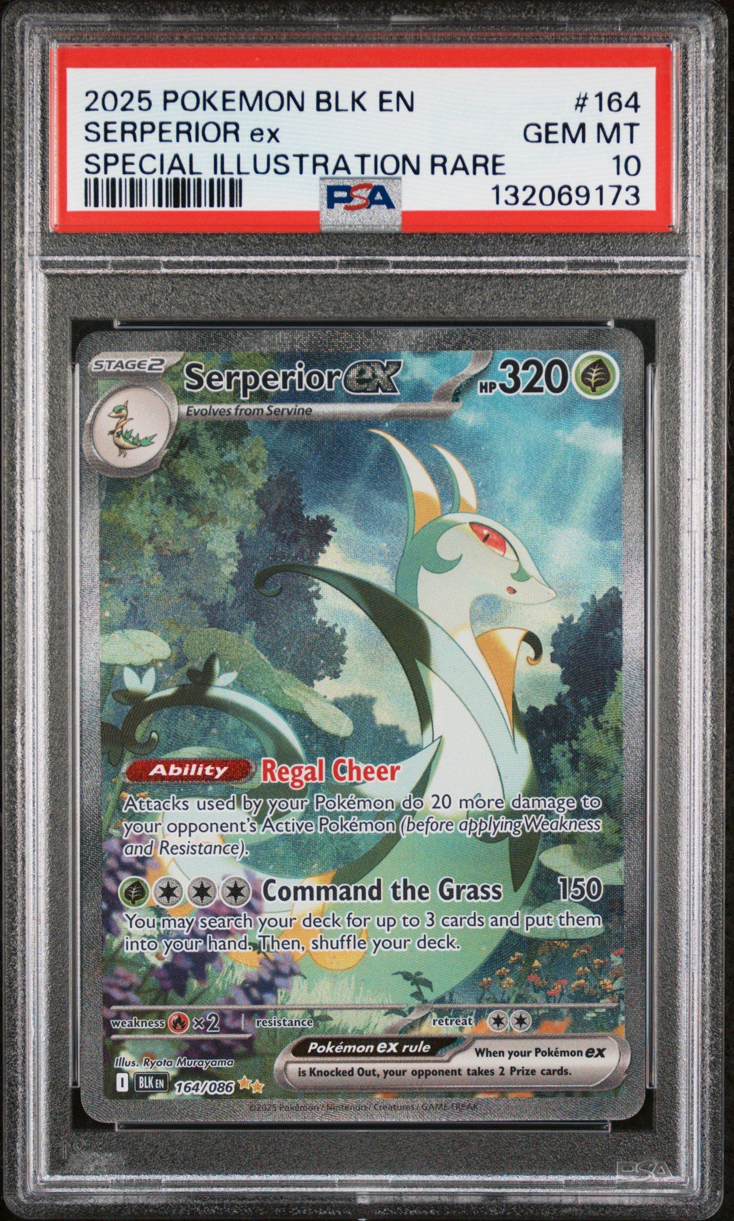 2025 Pokemon Blk En-black Bolt 164 Serperior Ex Special