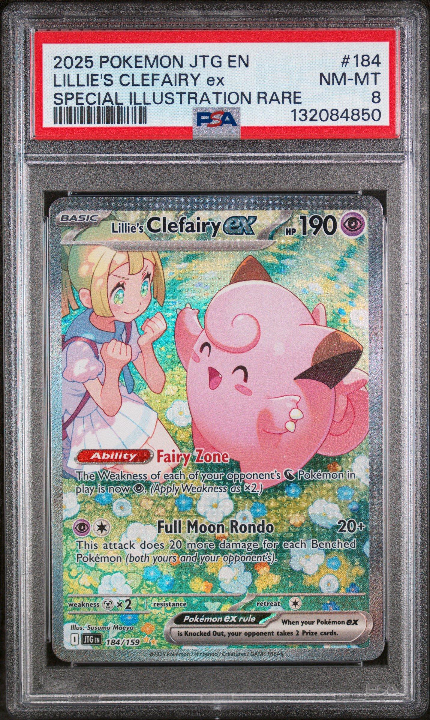 2025 Pokemon Jtg En-journey Together 184 Lillie's Clefairy Ex