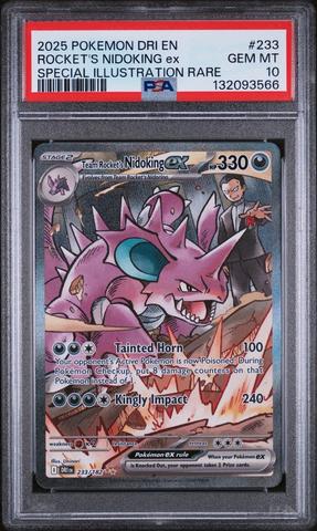 2025 Pokemon Dri En-destined Rivals 233 Team Rocket's Nidoking Ex