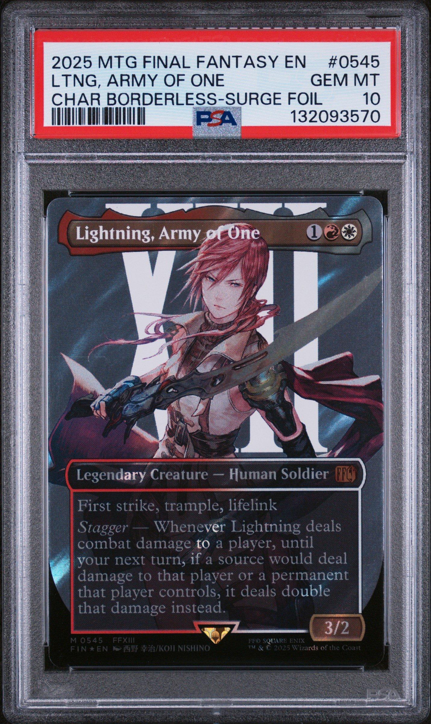 PSA9 MTG アニマ/悲嘆　Foil 日本語　Final Fantasy 2025 MTG FINAL FANTASY: THROUGH THE AGES FOIL #0008 DARKNESS OF