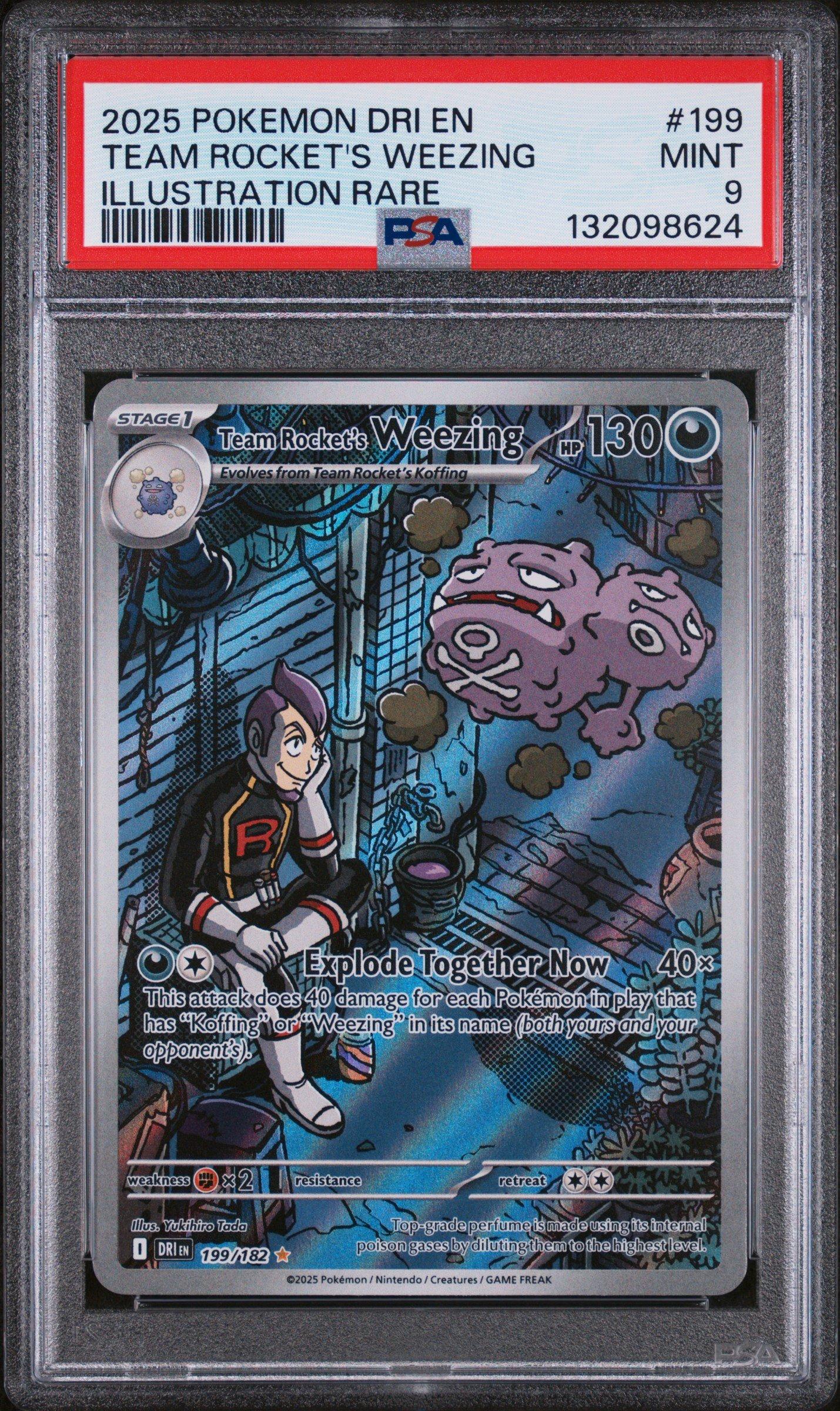 2025 Pokemon Dri En-destined Rivals 199 Team Rocket's Weezing