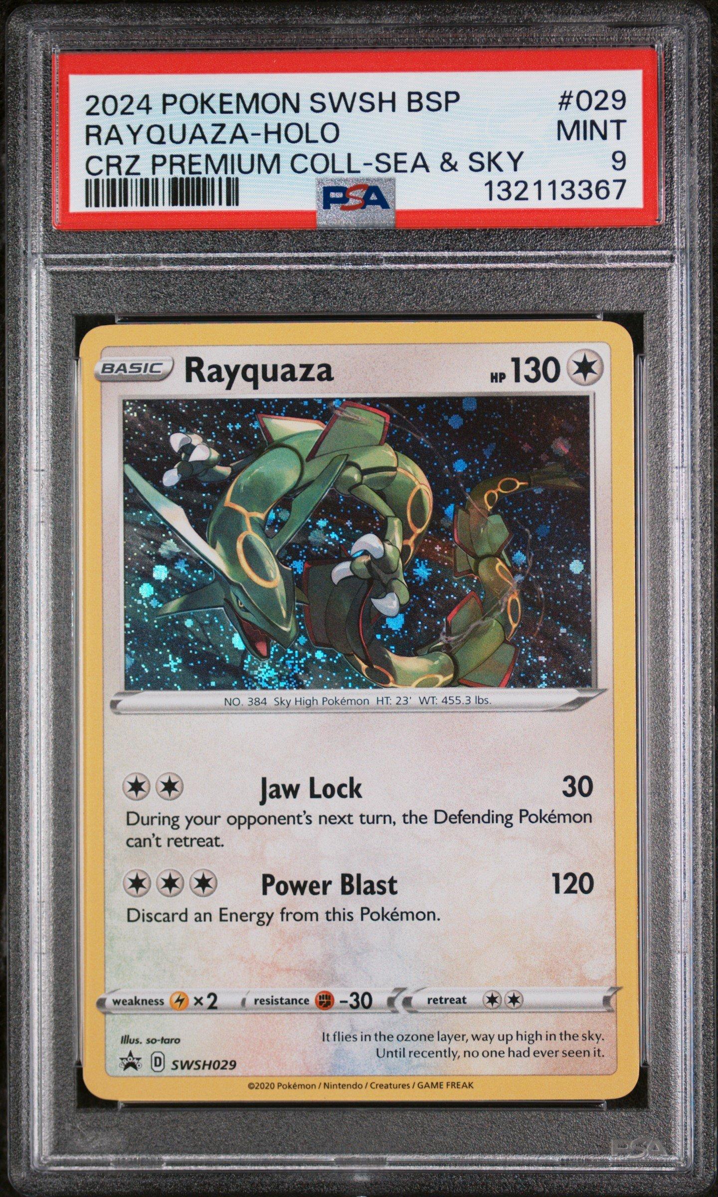 2024 Pokemon Swsh Black Star Promo 029 Rayquaza-holo Crown Zenith