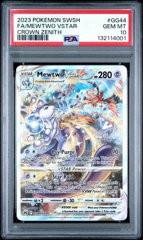 2023 Pokemon Sword And Shield Crown Zenith Gg44 Full Art/mewtwo