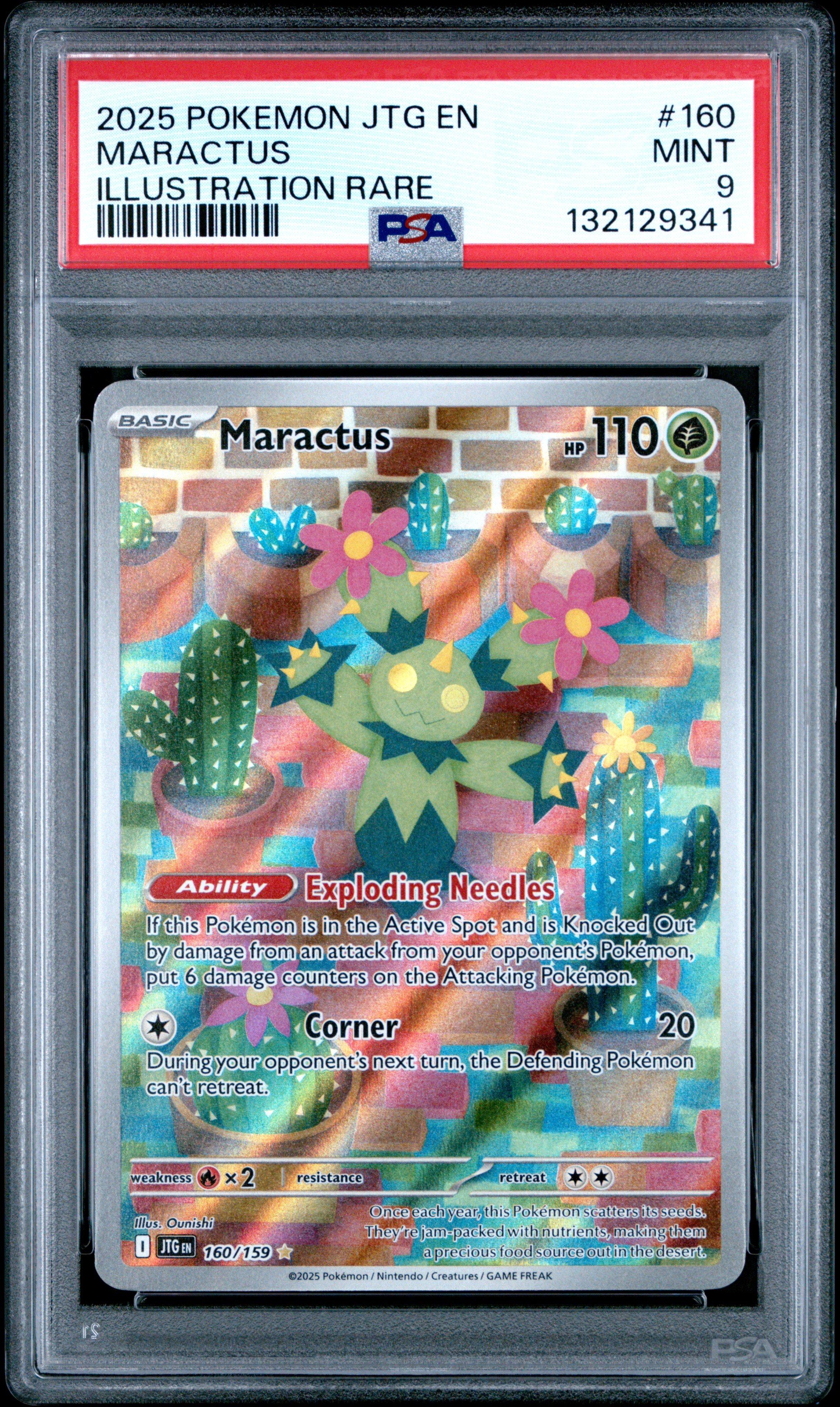pokemon card maractus (JP) 093/086 - Black Bolt this attack does 100 more damage. Pokemon Trading Card Game Black
