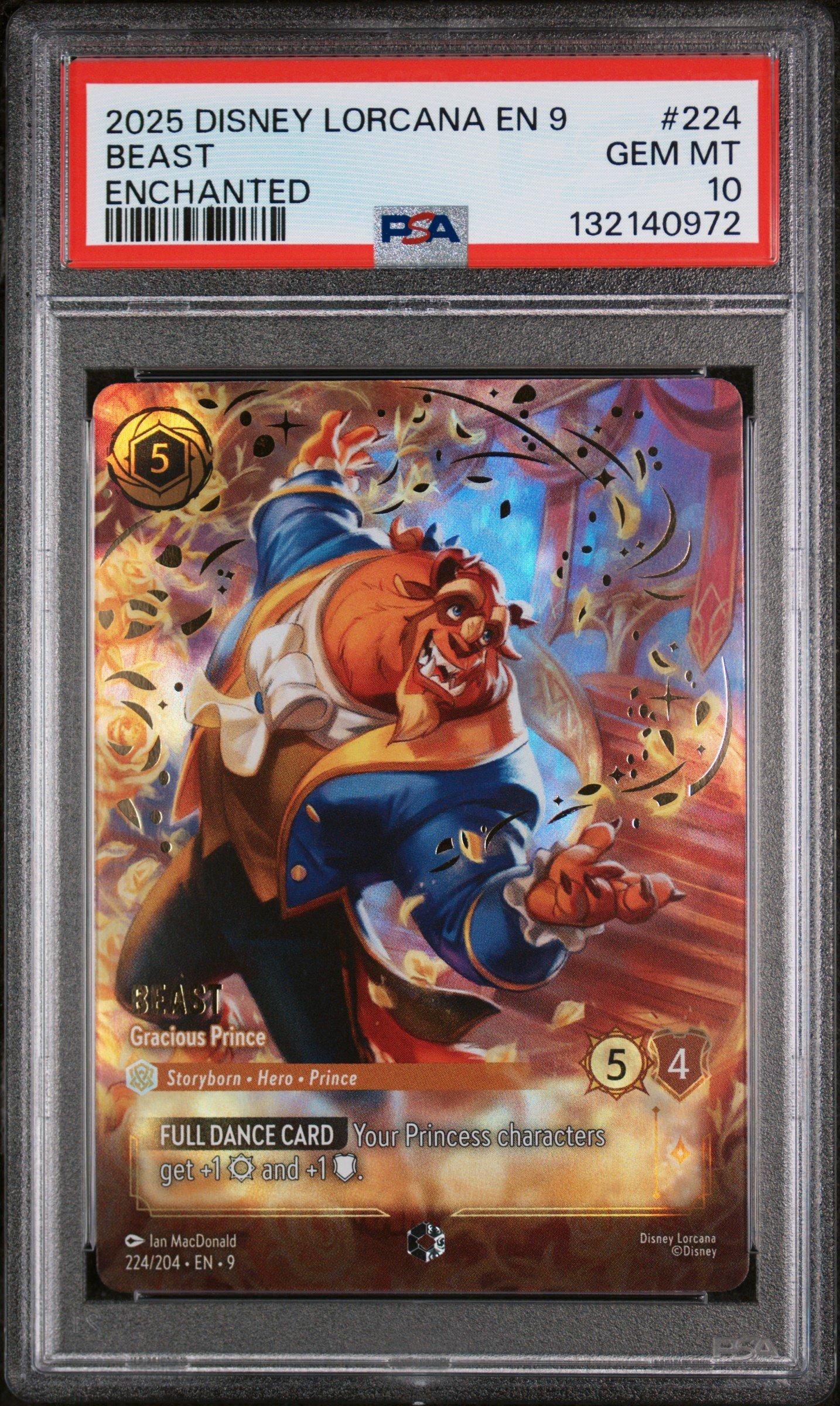 2025 Disney Lorcana En 9-fabled 224 Beast - Gracious Prince