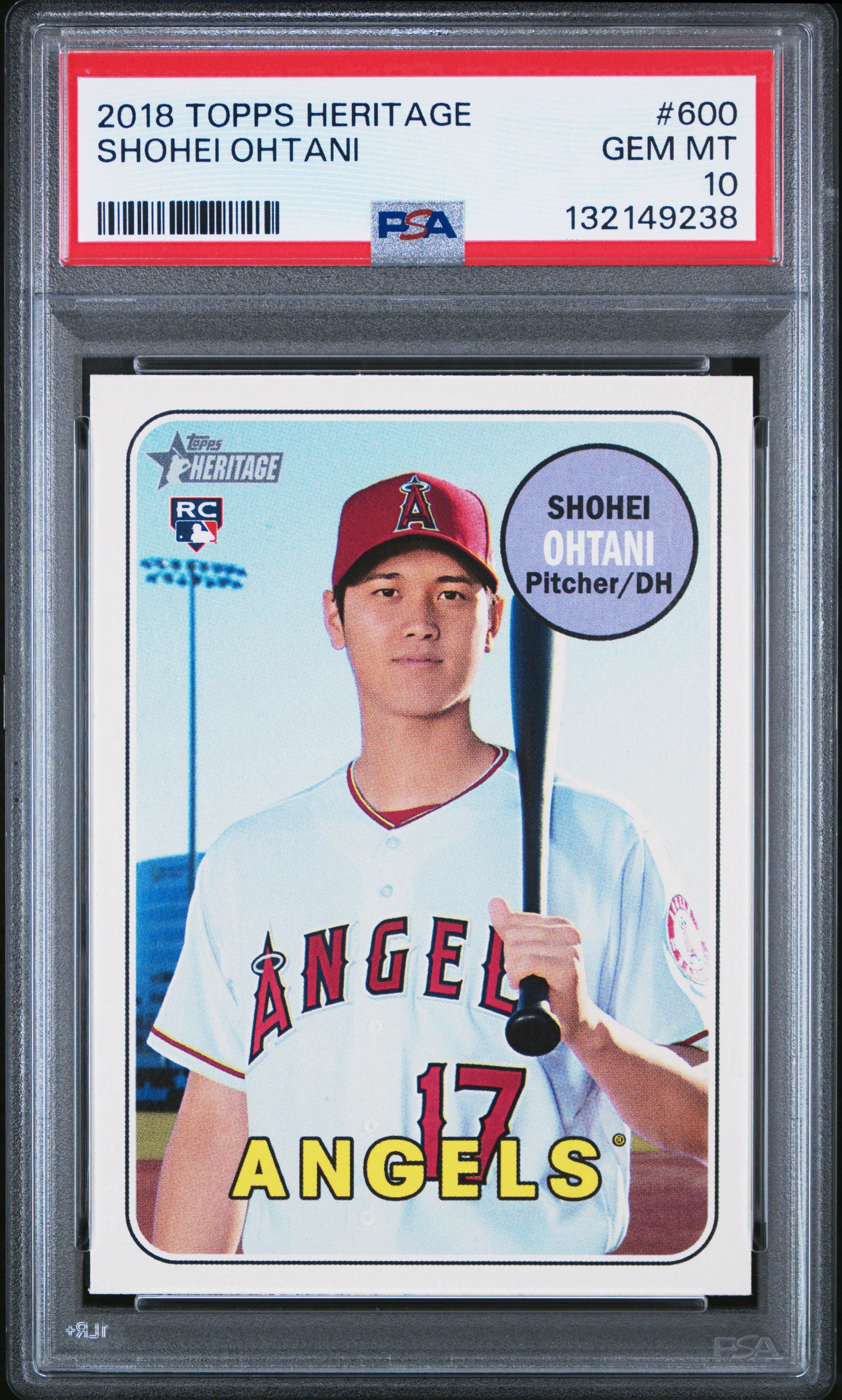 2018 Topps Heritage 600 Shohei Ohtani PSA 10
