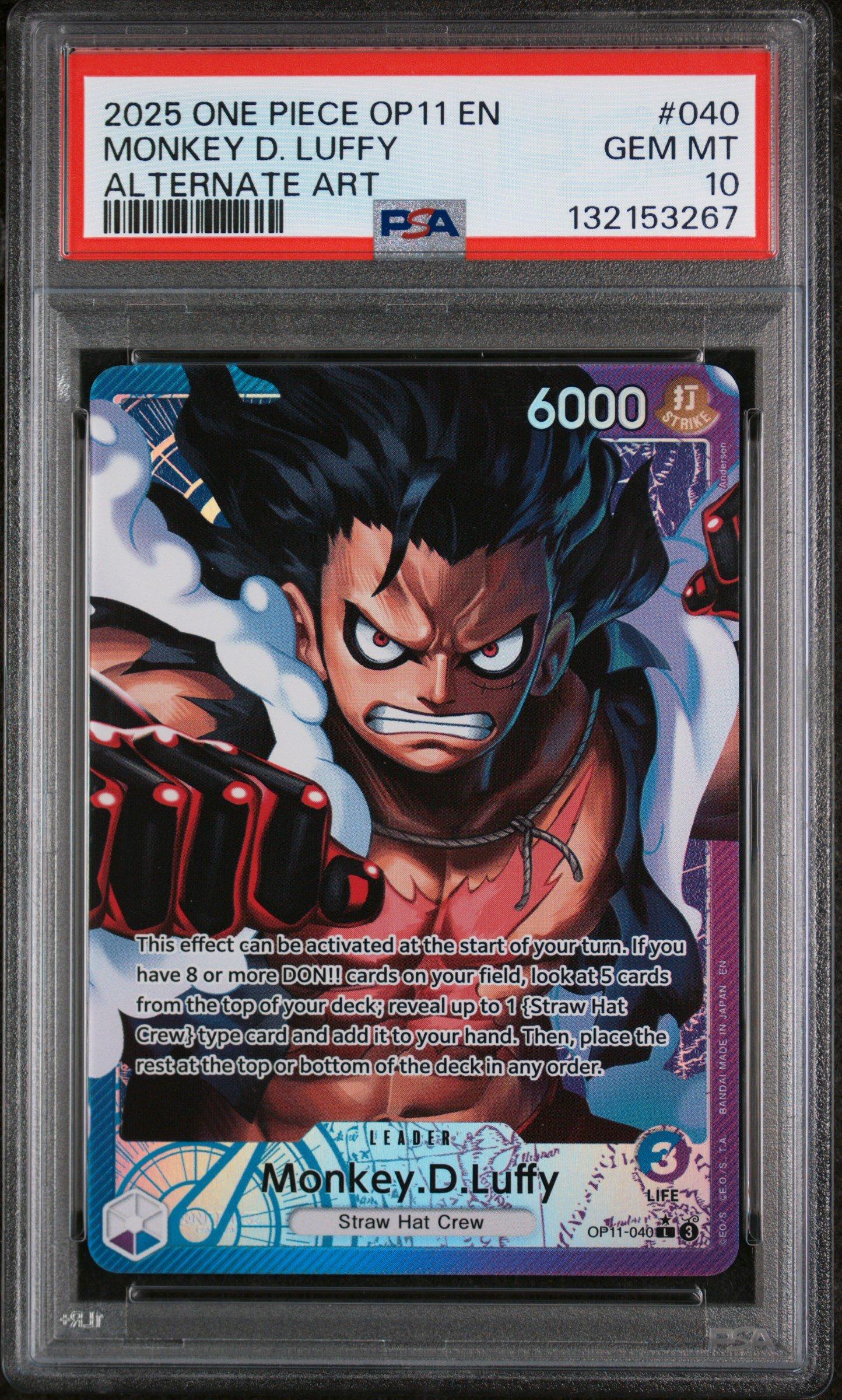 2025 One Piece Op11-a Fist Of Divine Speed 040 Monkey D. Luffy