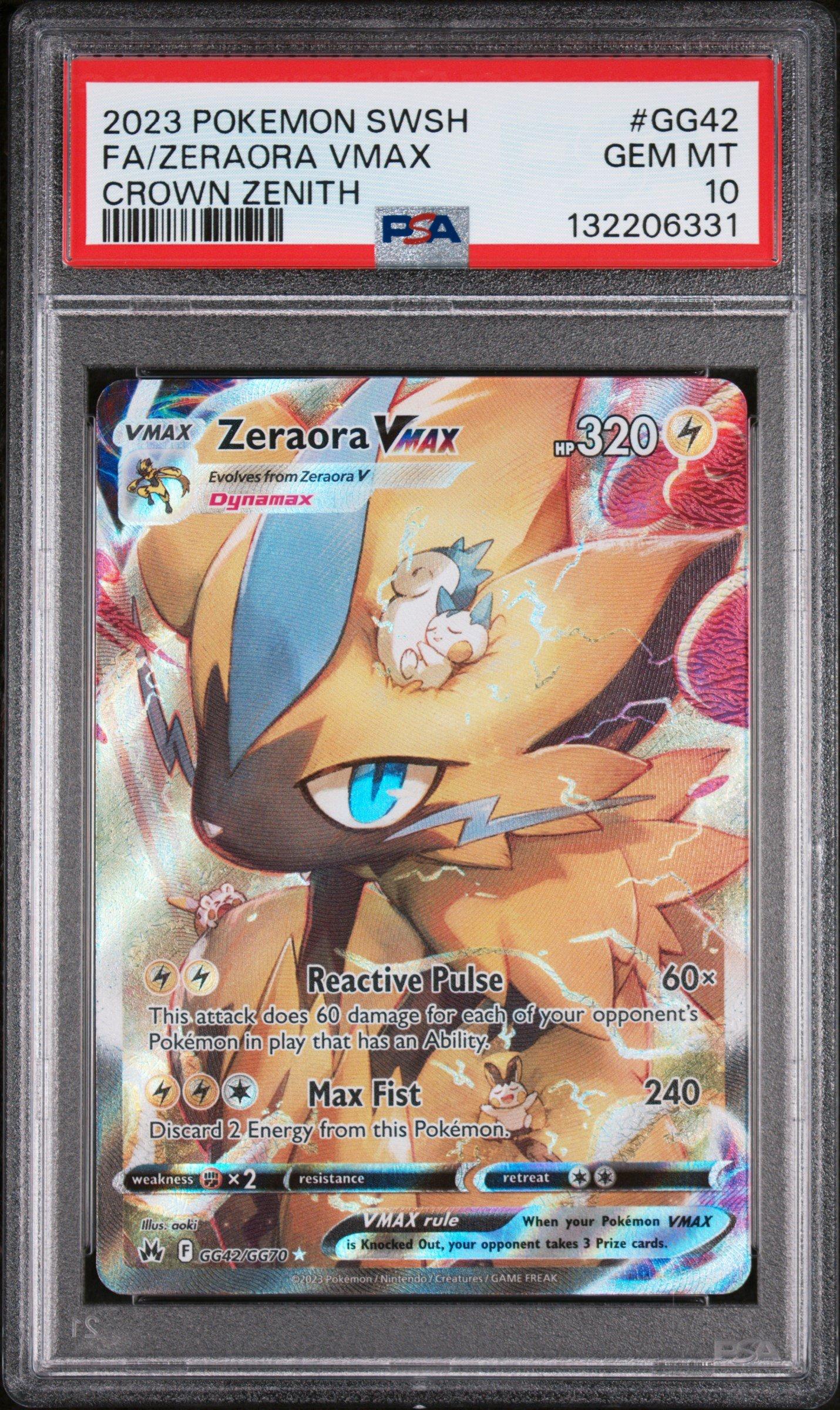 2023 Pokemon Sword And Shield Crown Zenith Gg42 Full Art/zeraora