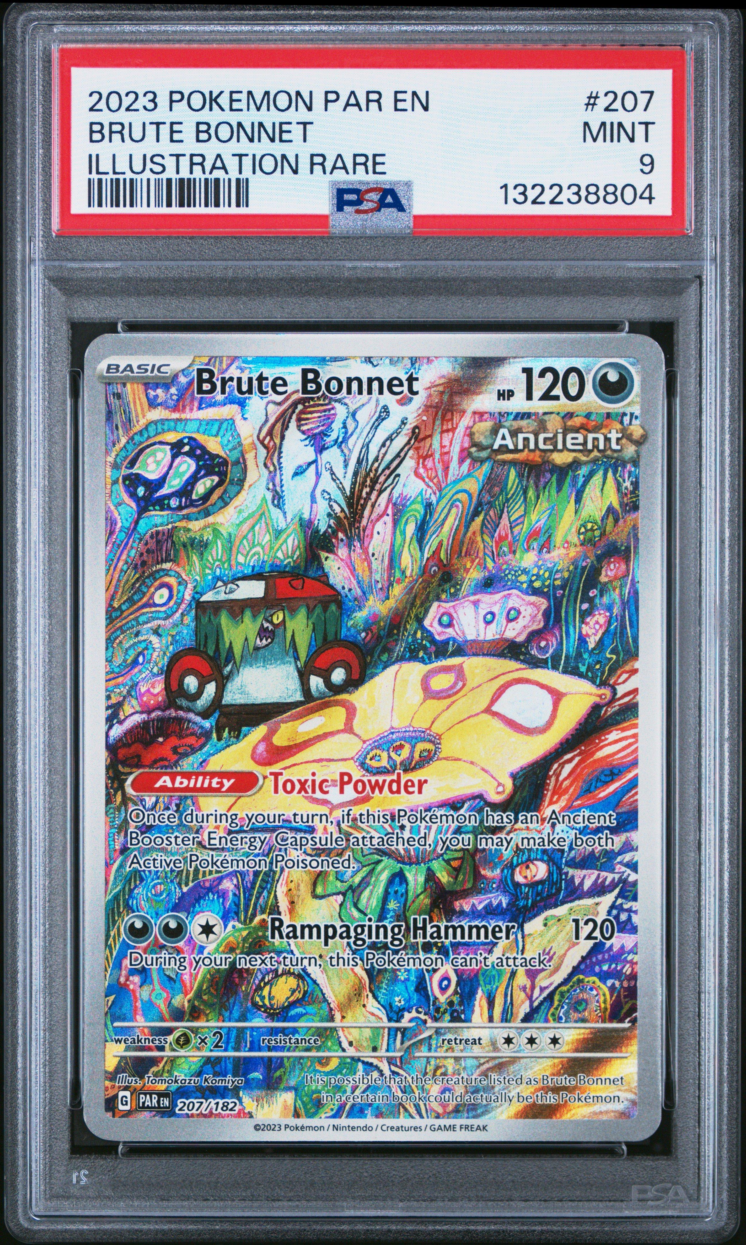 ブタアート 値下げしました 2023 Pokemon Par En-paradox Rift 207 Brute Bonnet Illustration