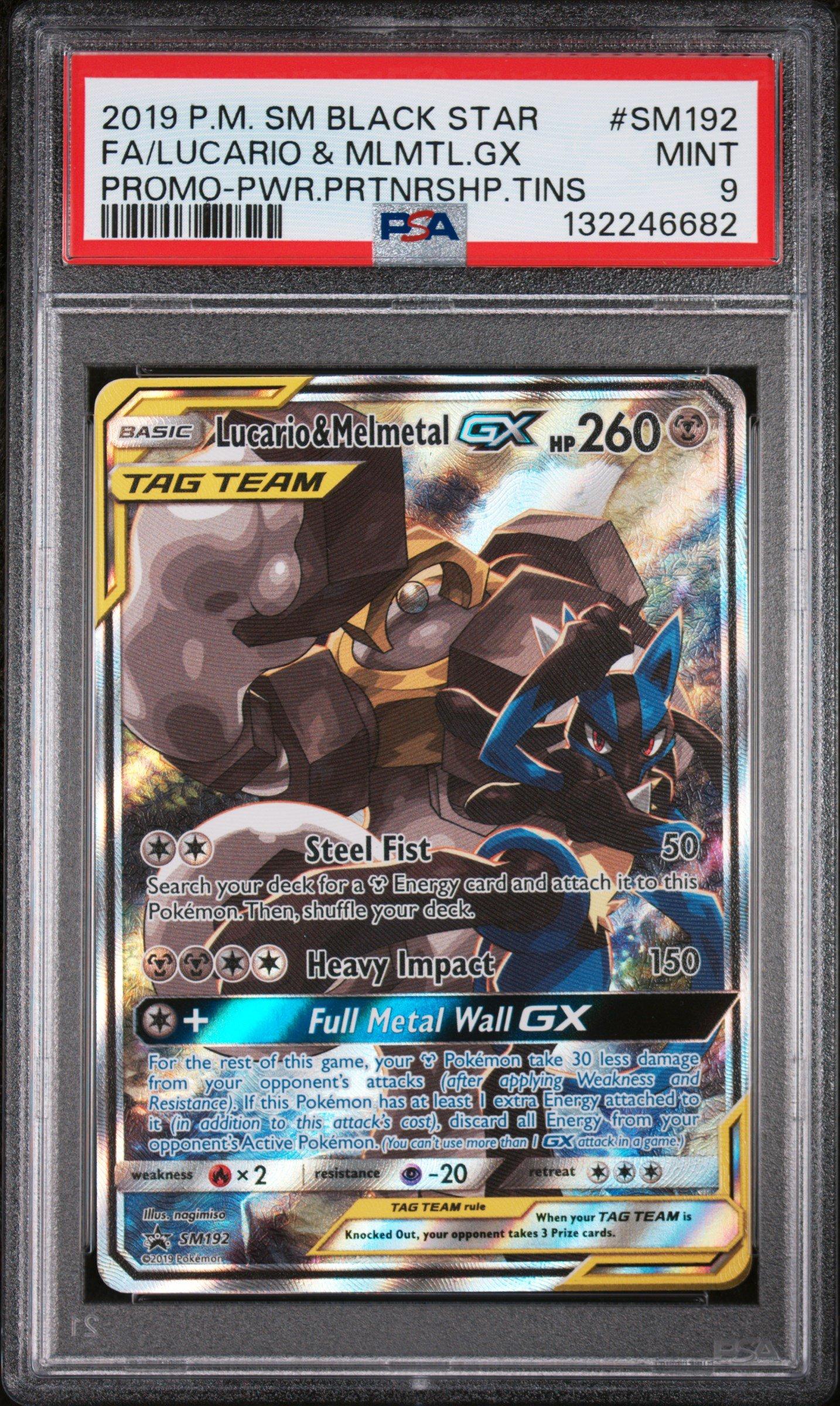 2019 Pokemon Sm Black Star Promo Sm192 Full Art/lucario & Melmetal