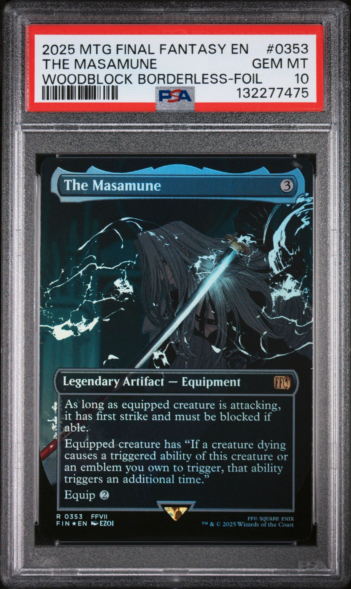 2025 Magic The Gathering Final Fantasy 0353 The Masamune Woodblock