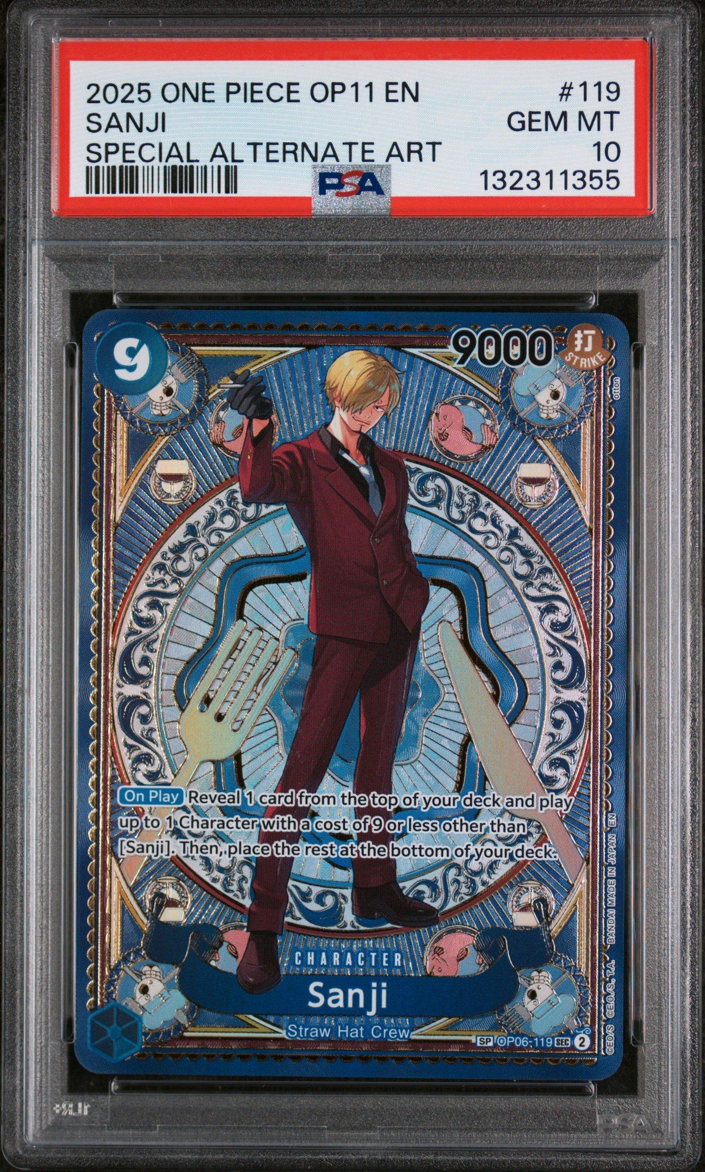 2025 One Piece Op11-a Fist Of Divine Speed 119 Sanji Special