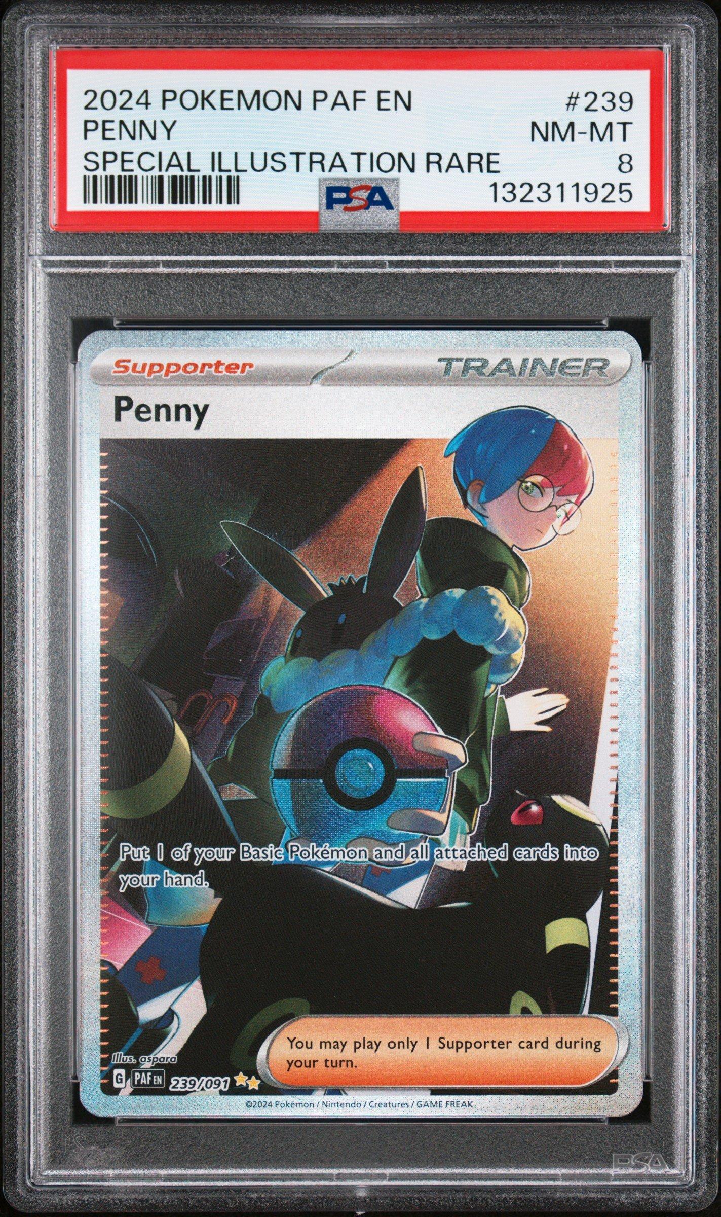 2024 Pokemon Paf En-paldean Fates 239 Penny Special Illustration